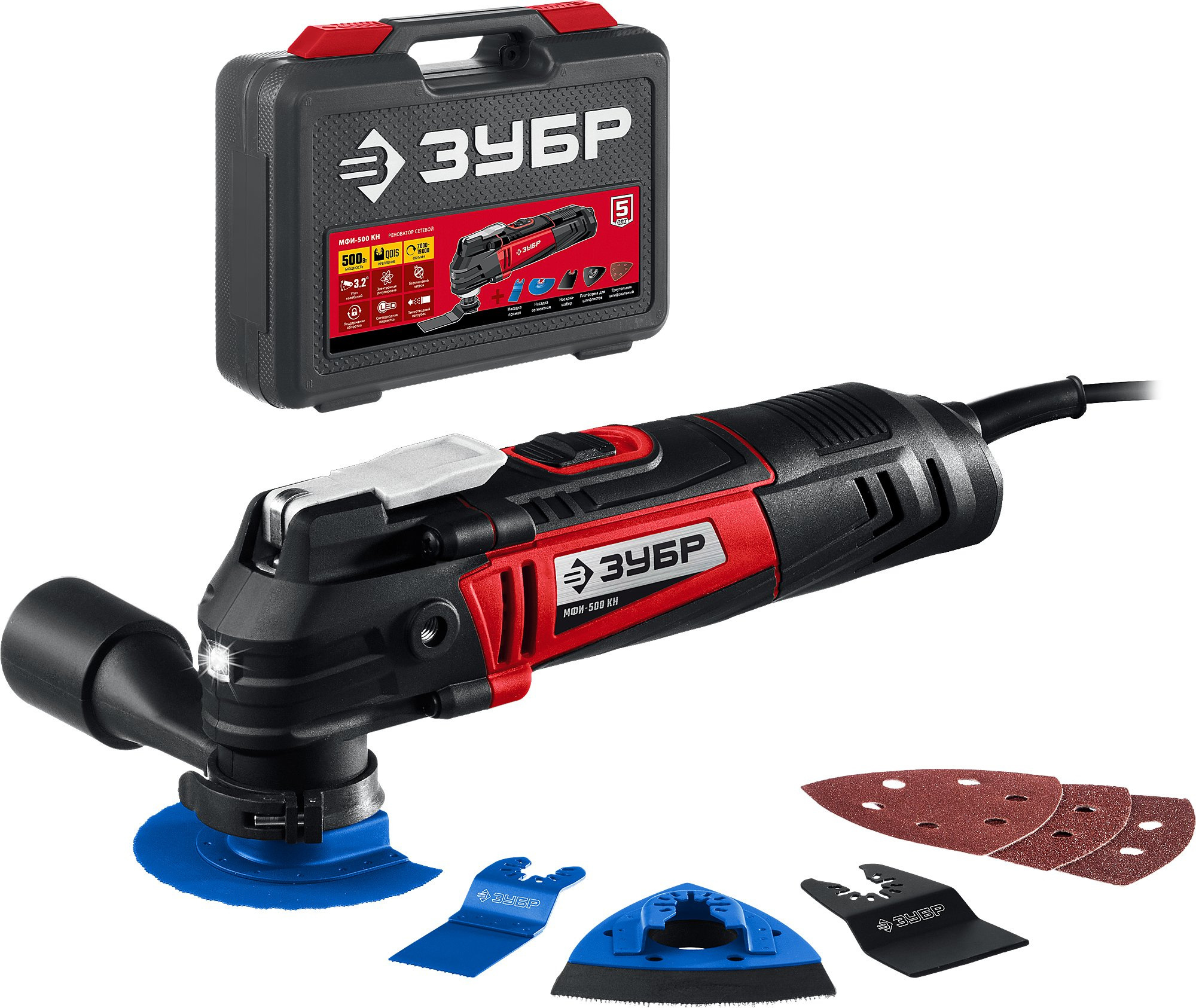 Изображение товара Реноватор сетевой Зубр МФИ-500 КН, 500 Вт