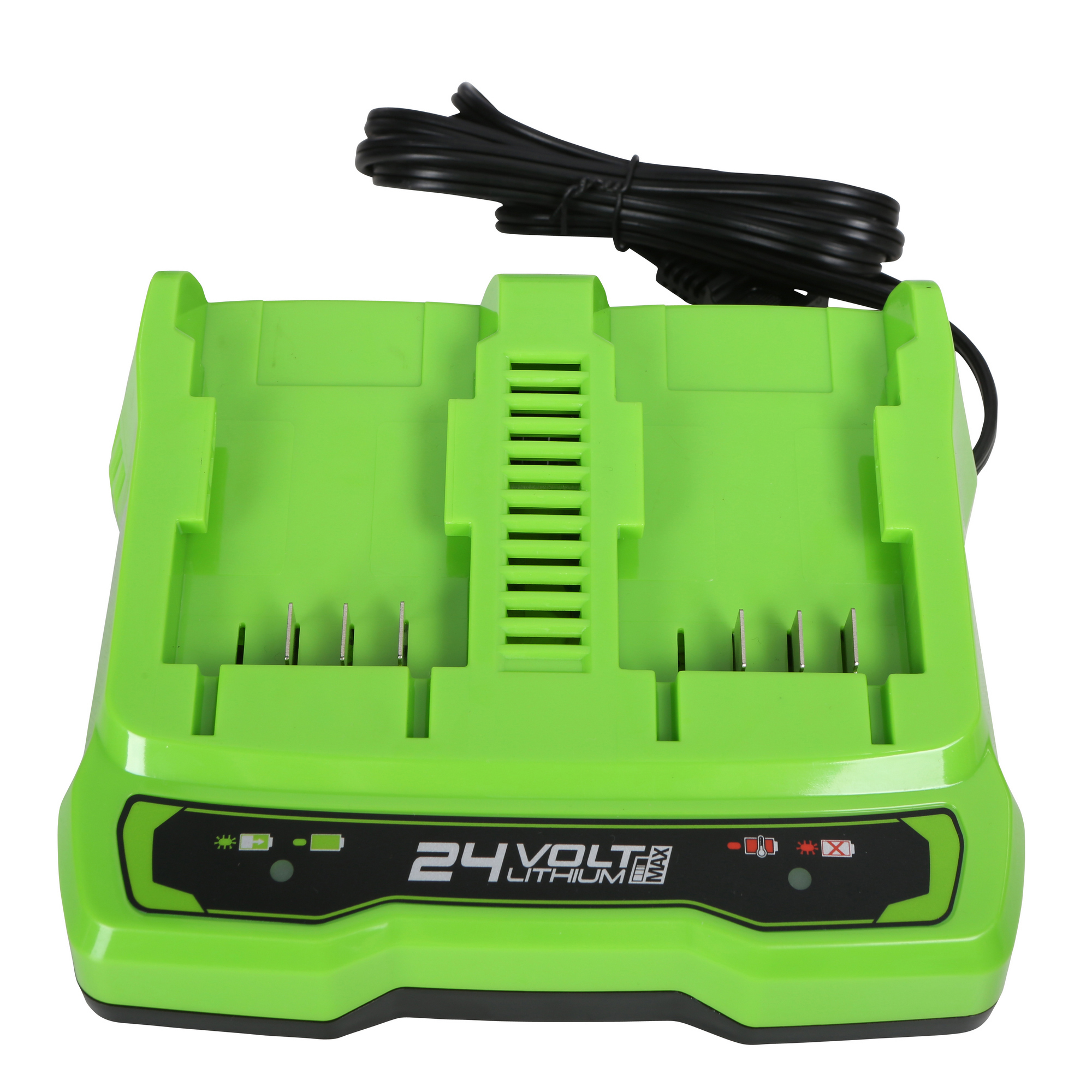 Изображение товара Зарядное устройство Greenworks G24X2UC2 24 В двухпортовое для аккумуляторов POWERALL