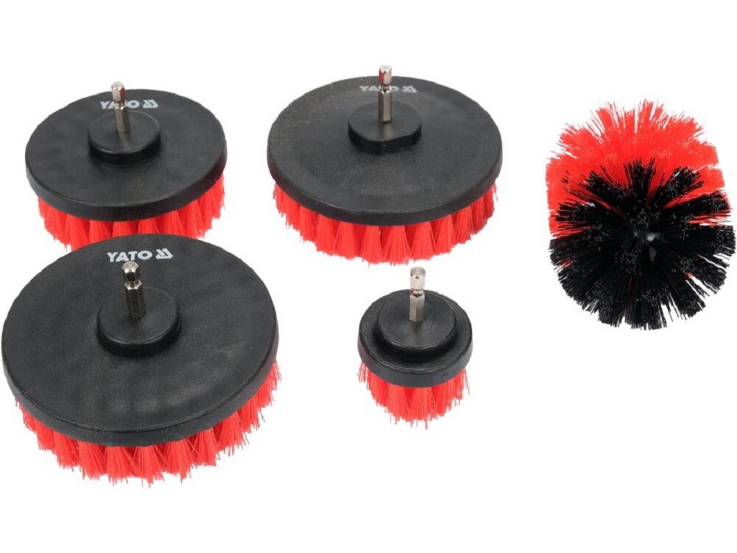 Изображение товара Набор щеток для дрели Yato YT-47777 нейлоновая 5 шт