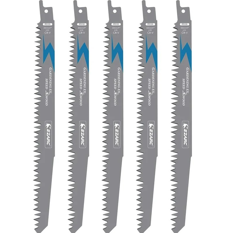 Изображение товара Набор полотен для сабельной пилы Ezarc 802037 5 шт для дерева