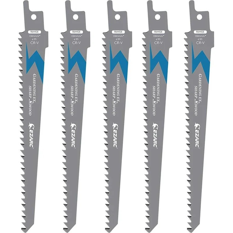 Изображение товара Набор полотен для сабельной пилы Ezarc 802035 5 шт для дерева