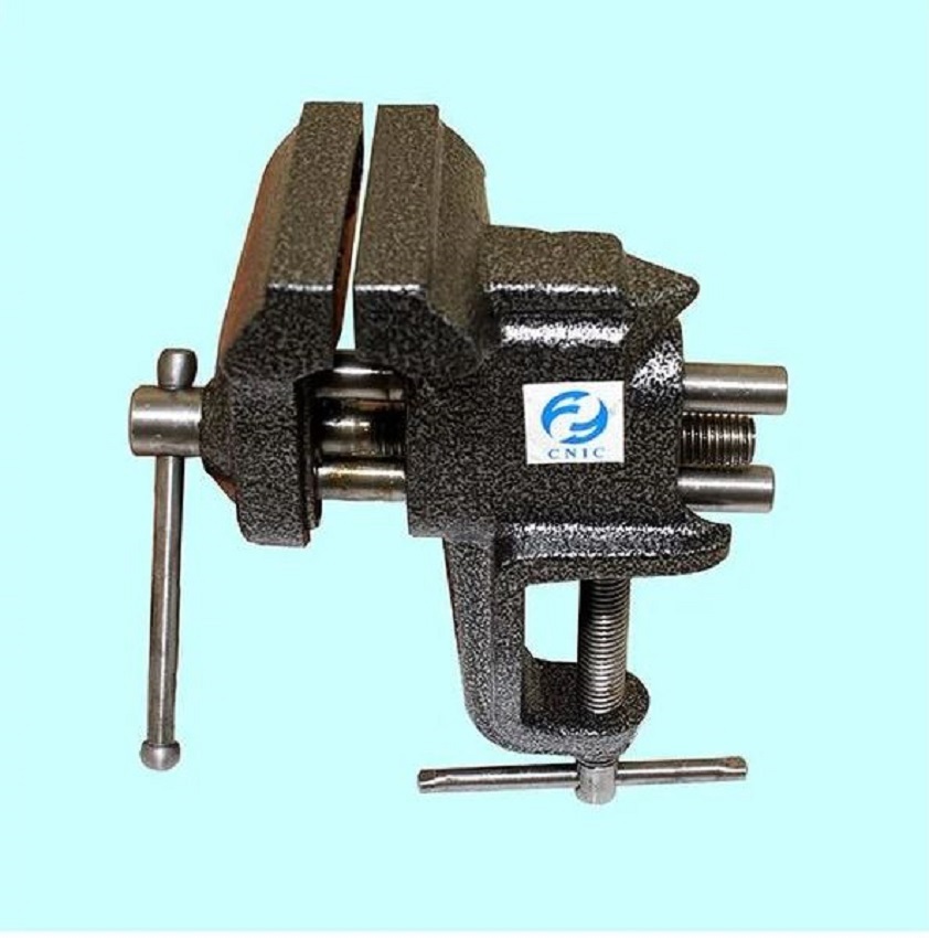 Изображение товара Настольные слесарные тиски CNIC 75 мм с наковальней быстрозажимные