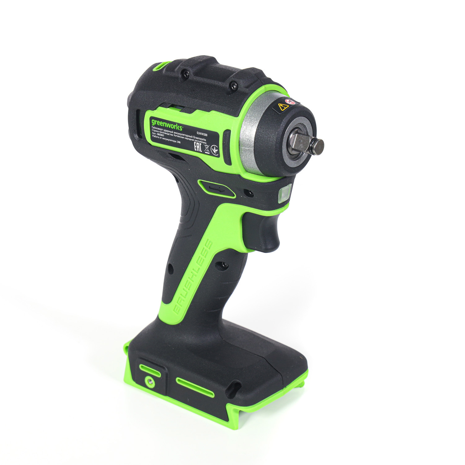 Изображение товара Гайковерт аккумуляторный Greenworks G24IW200, 280 Нм без АКБ и ЗУ