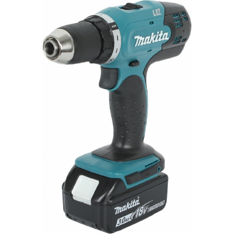 Изображение товара Аккумуляторная дрель-шуруповерт Makita DDF453RFE 18 В 2x3А·ч кейс