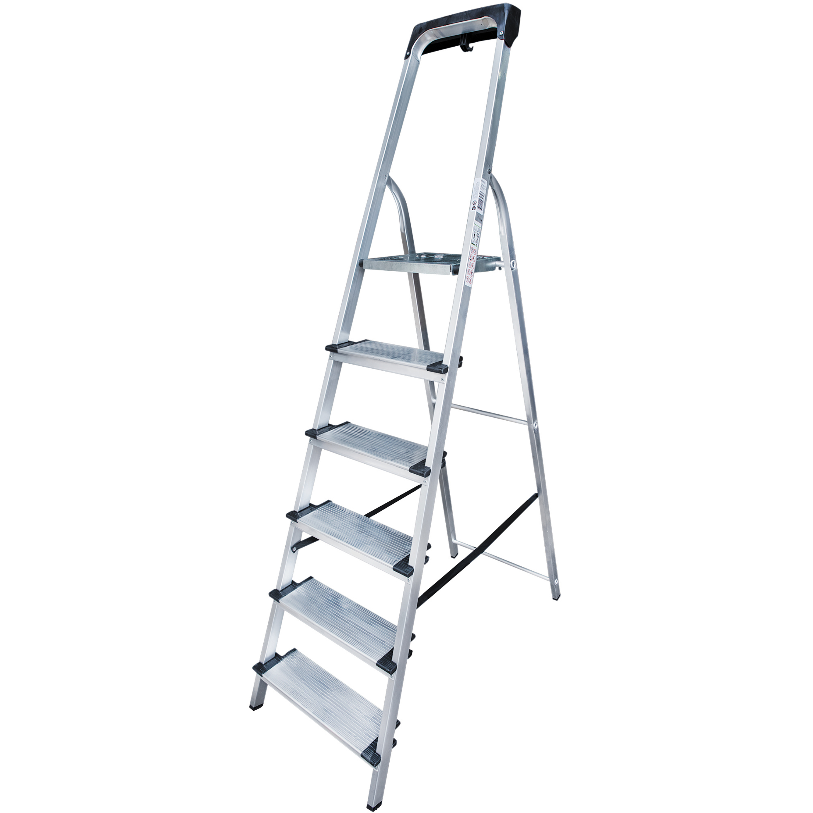 Изображение товара Алюминиевая стремянка NV 1118 6 ступеней максимально load 150 кг Россия
