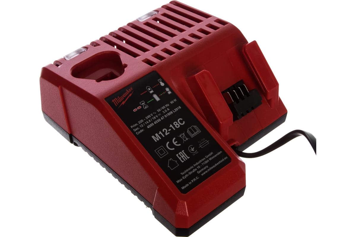 Изображение товара Зарядное устройство Milwaukee М12-18С для аккумуляторов M12 M14 M18