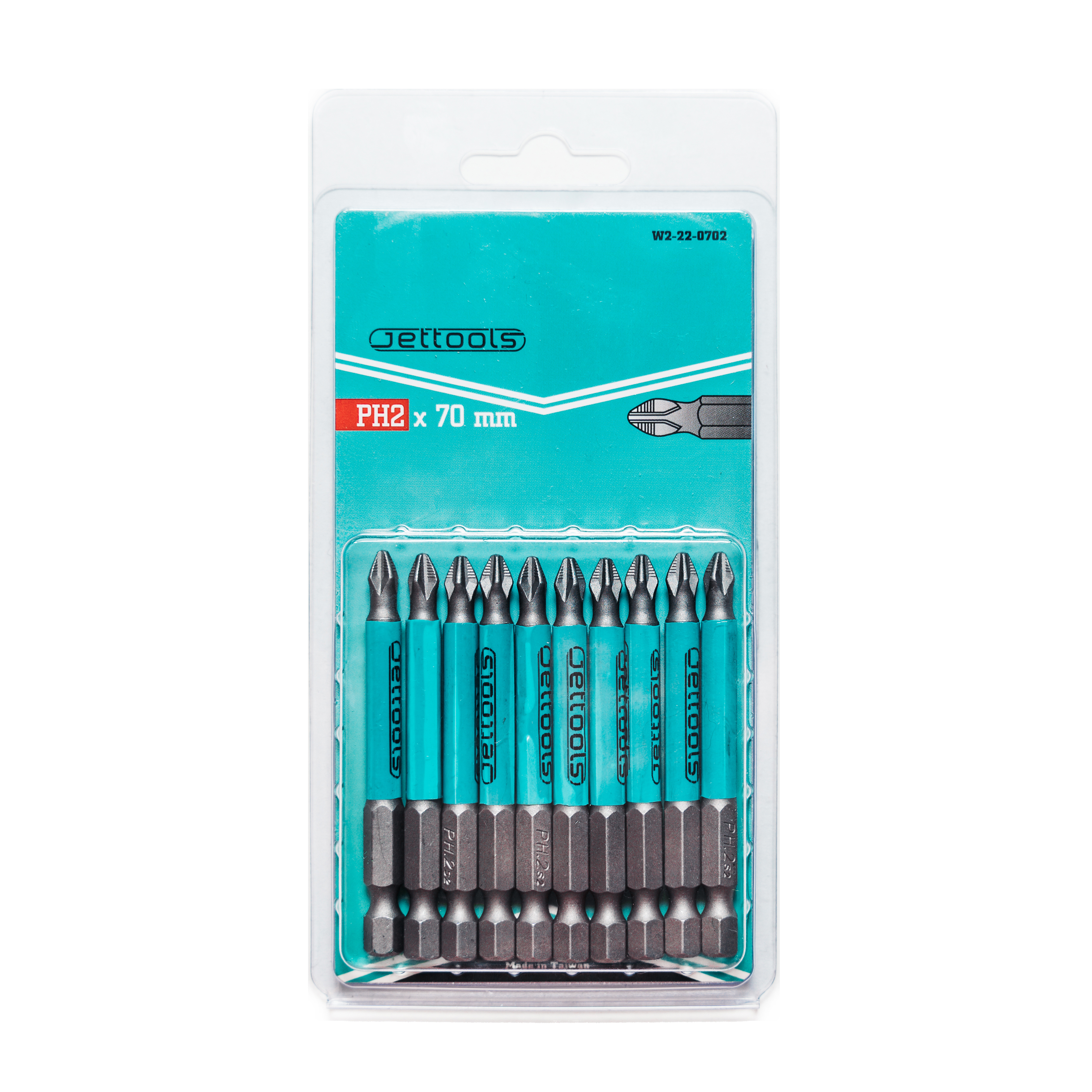 Изображение товара Бита магнитная Jettools W2-22-0702 PH2x70 мм 10 шт