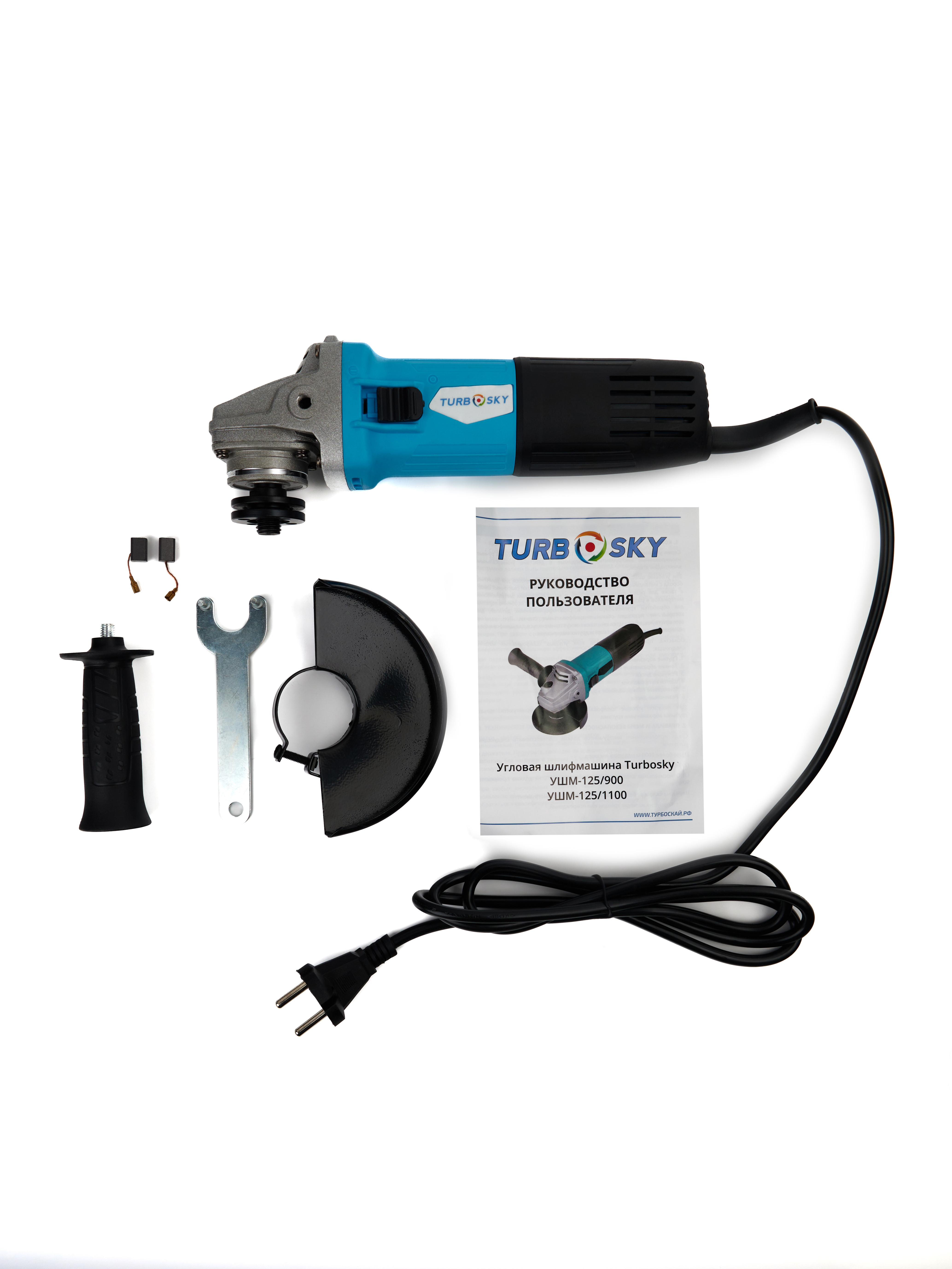 Изображение товара Углошлифовальная машина Turbosky УШМ-125/1100, 1100 Вт, 125 мм