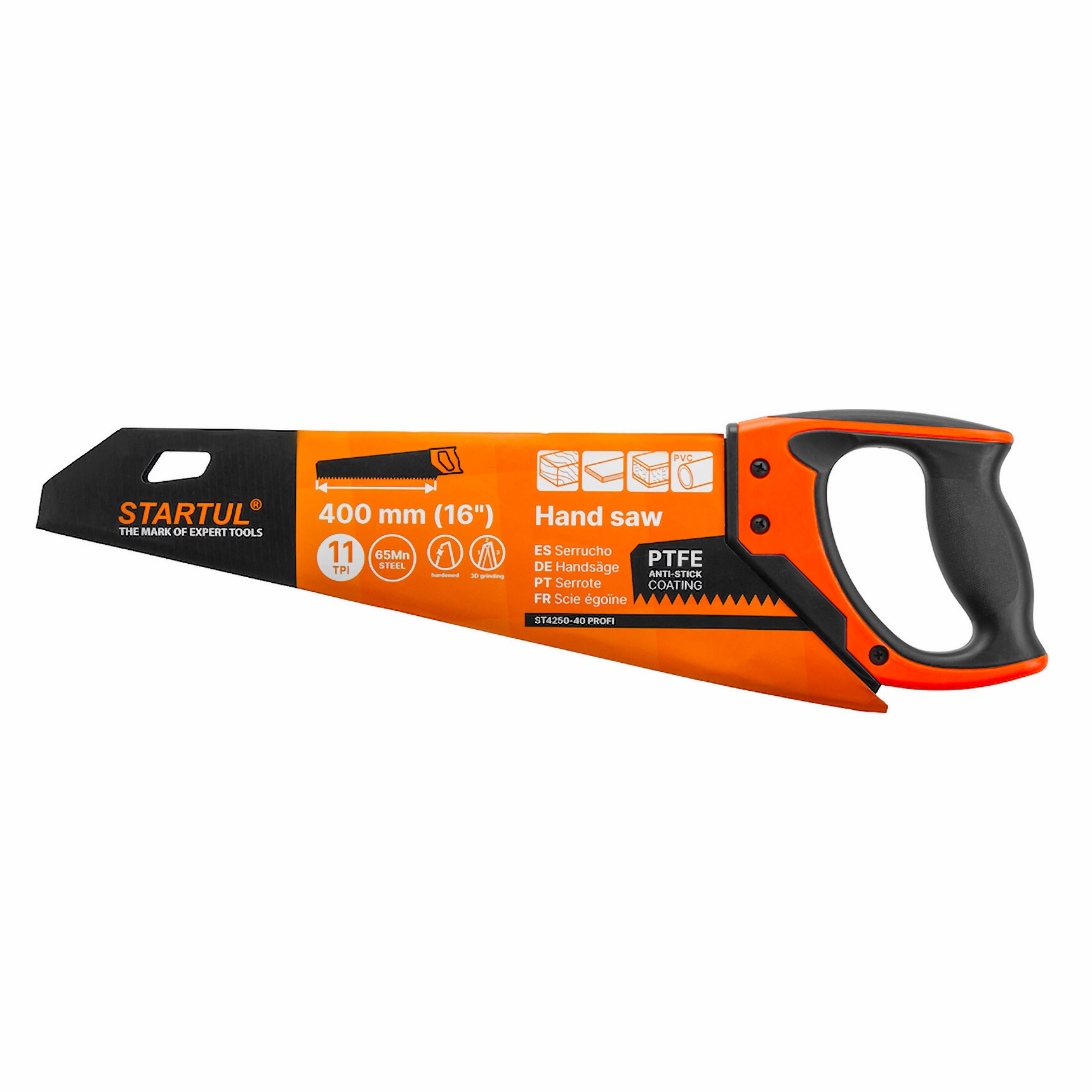 Изображение товара Ножовка по дереву Startul St4250-40 400 мм 11 TPI профессиональный инструмент