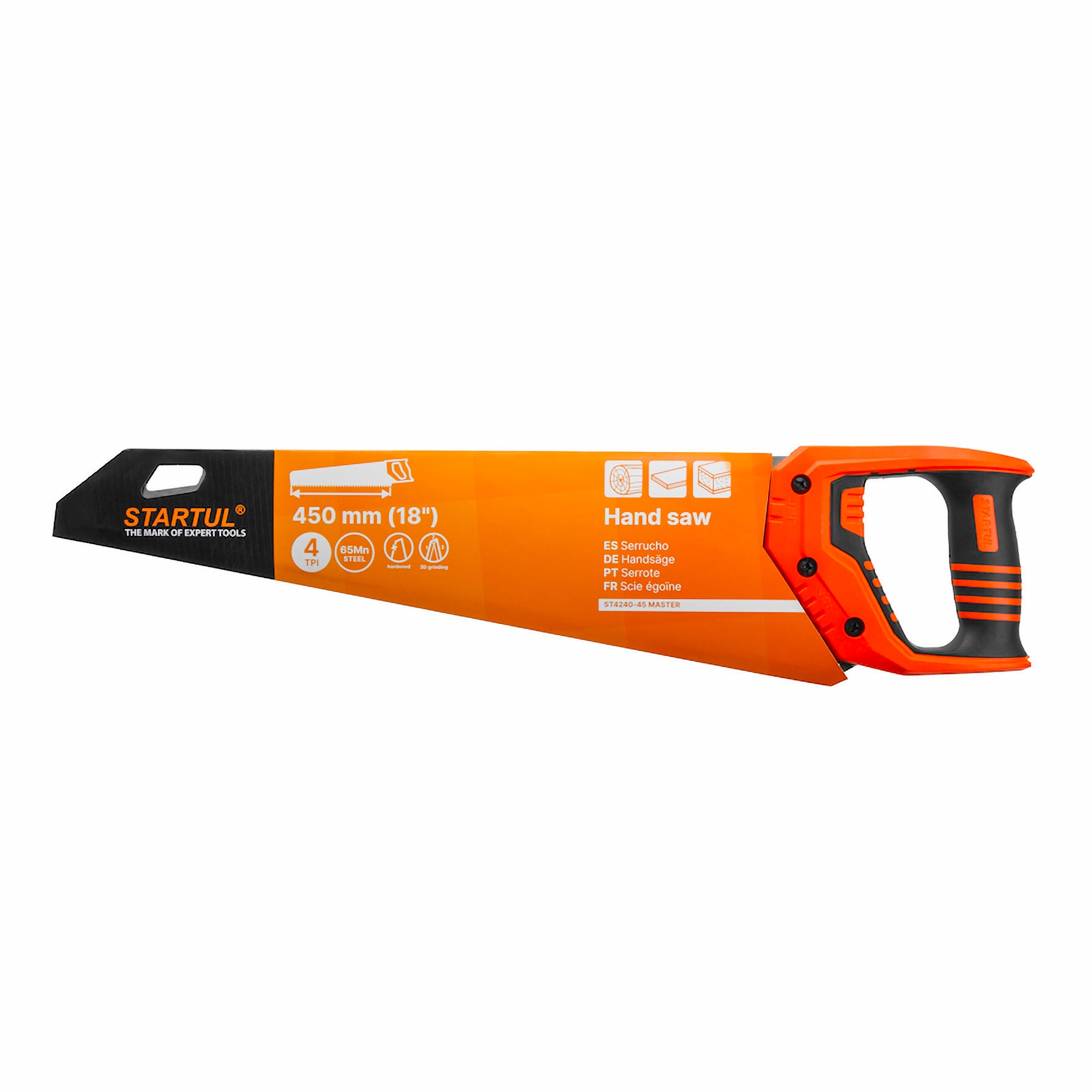 Изображение товара Ножовка по дереву Startul ST4240-45 450 мм крупный зуб профессиональный инструмент