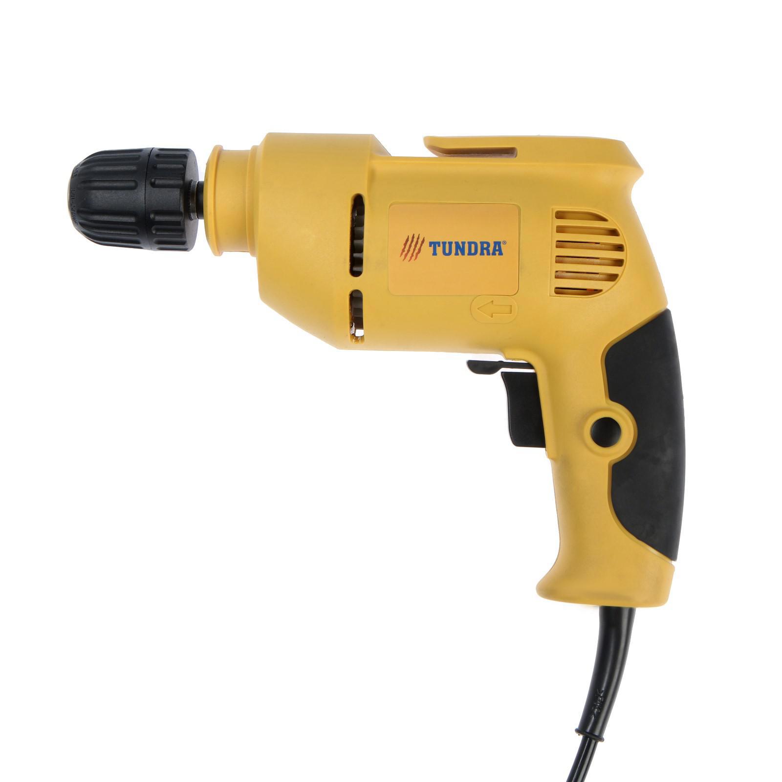 Изображение товара Дрель сетевая Tundra 5437454, 500 Вт, Быстрозажимной патрон