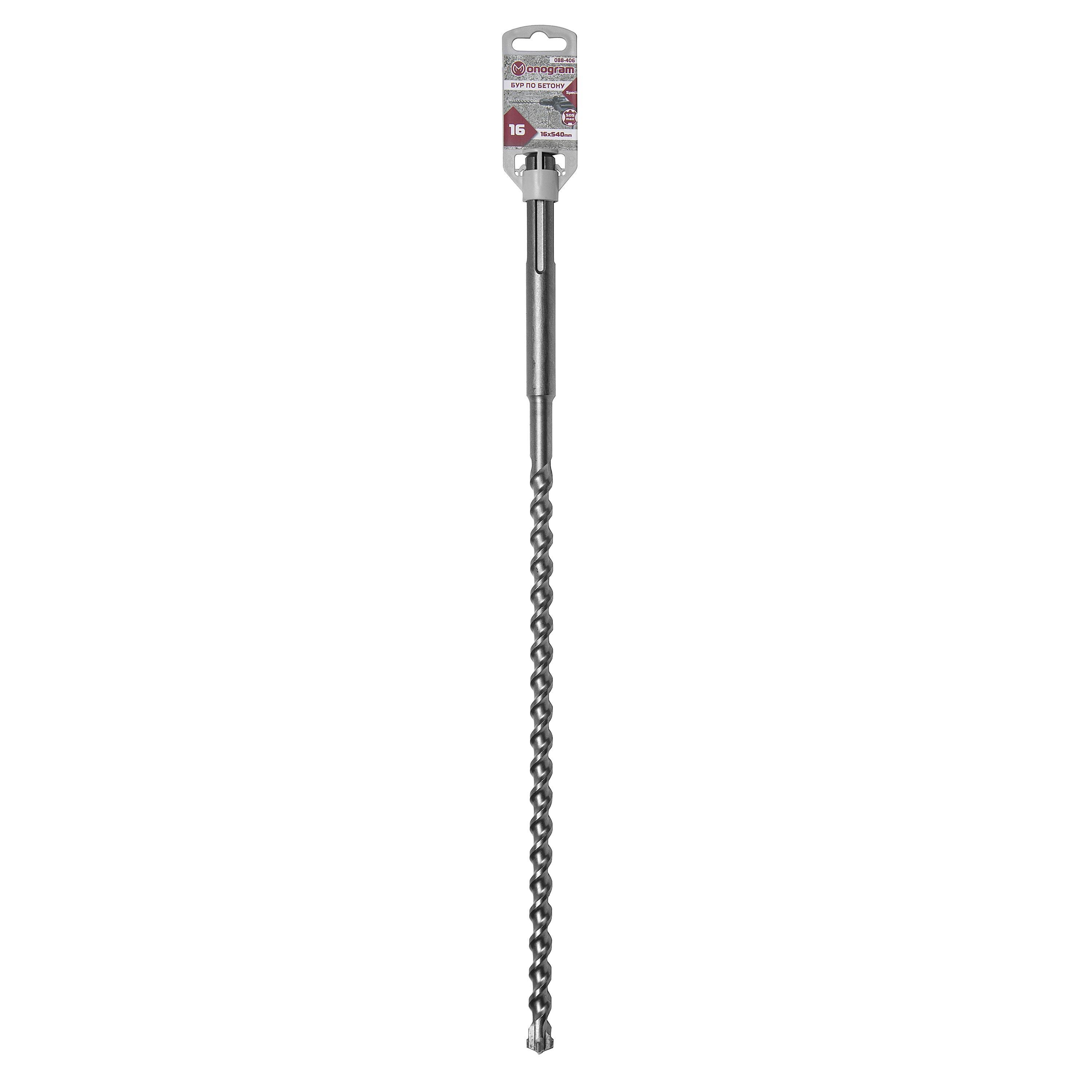 Изображение товара Бур по бетону MONOGRAM Special SDS-max 16x400/540 мм