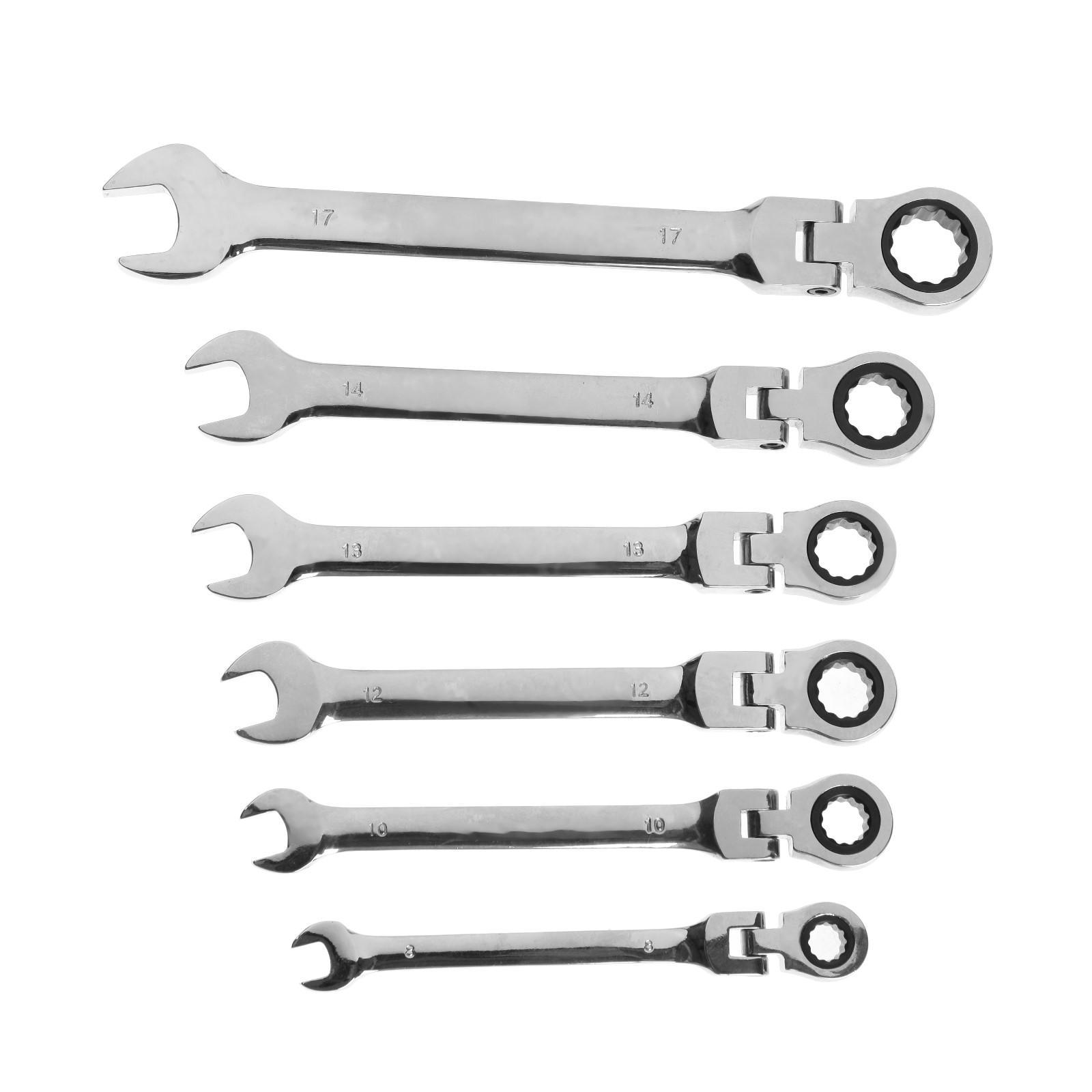 Изображение товара Набор ключей комбинированных Tundra 4657128 8-17 мм, 6 предметов