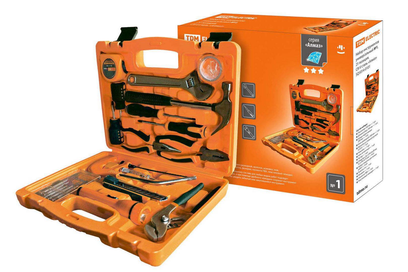 Изображение товара Набор инструментов TDM Electric SQ1014-0101 - 21 предмет