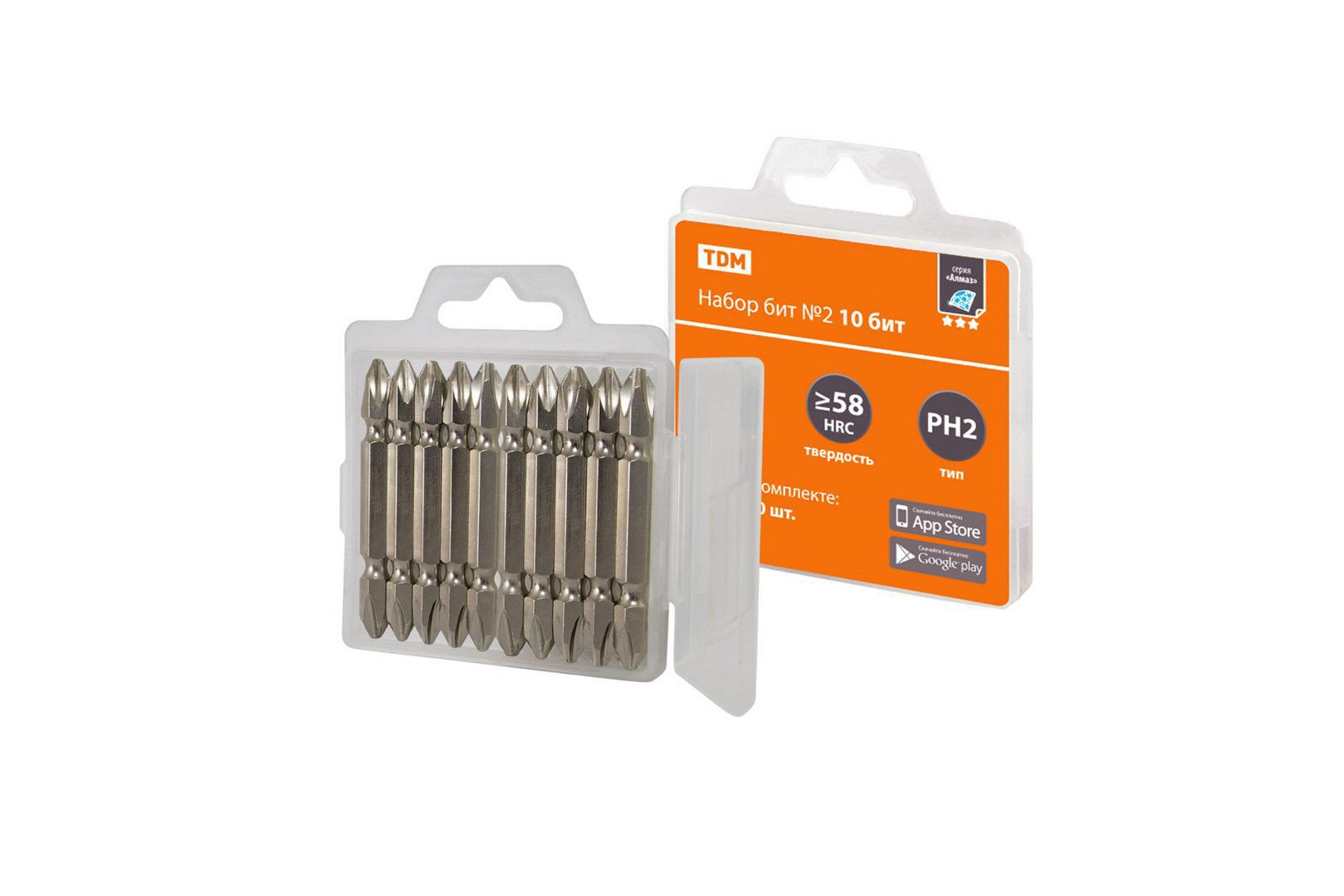 Изображение товара Набор бит TDM Electric Алмаз SQ1019-0102, 10 штук