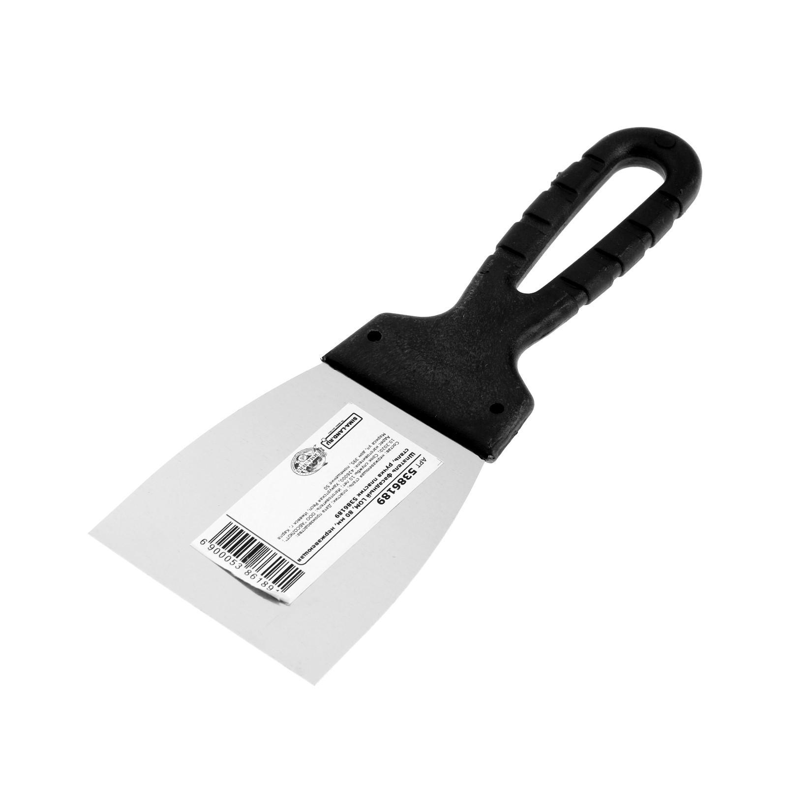 Изображение товара Шпатель фасадный Lom 5386189 80 мм из нержавеющей стали для строительных работ