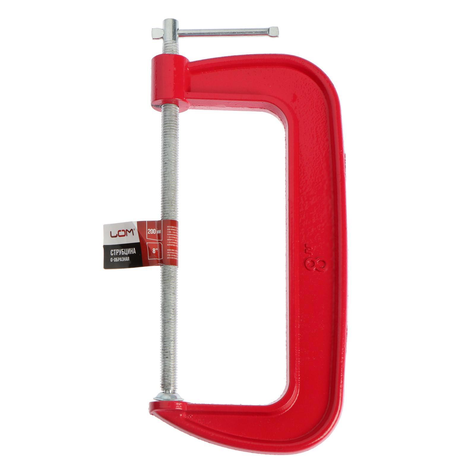 Изображение товара Струбцина G-образная LOM. 8" (200 мм)
