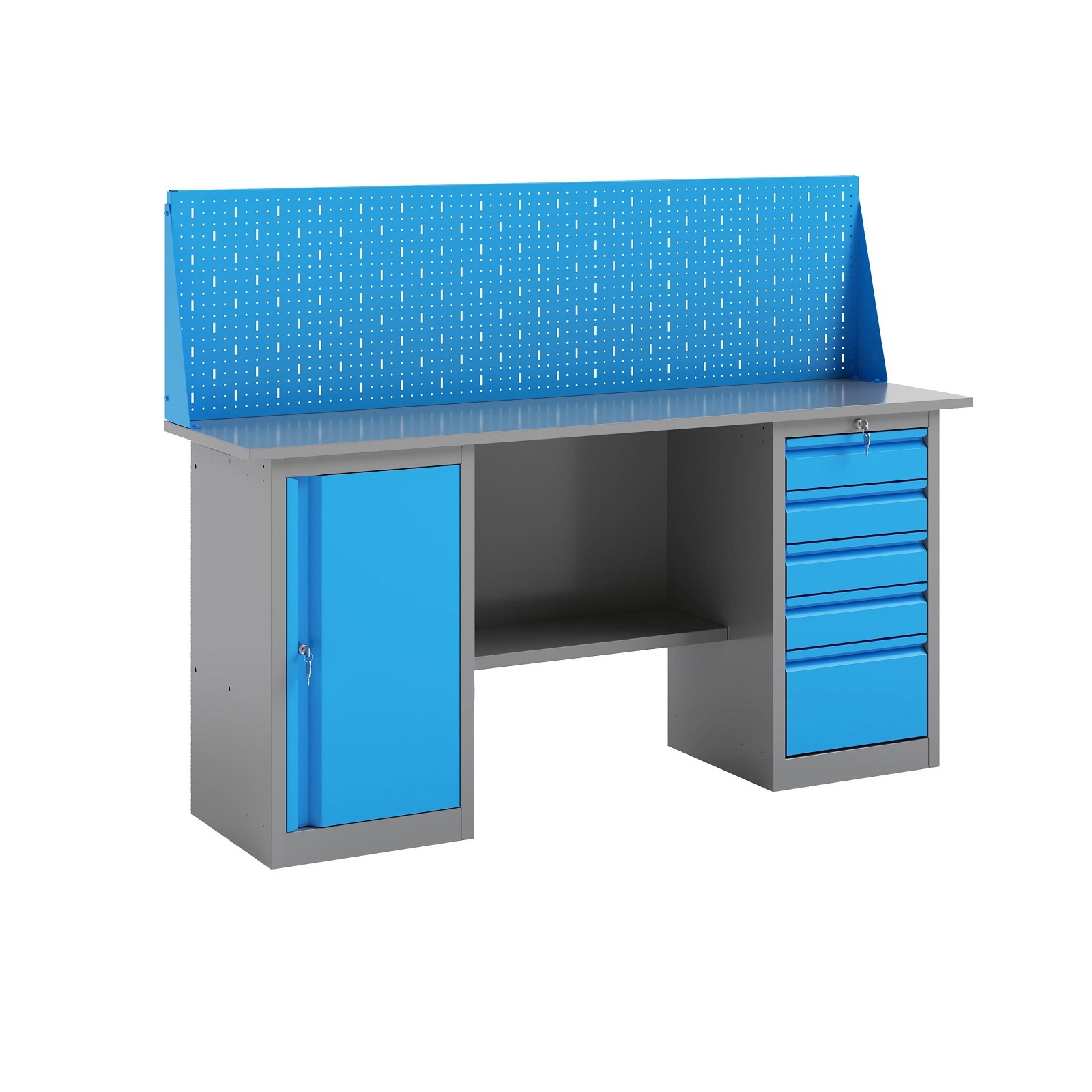 Изображение товара Верстак PROFFI-E 218 T Д5 Э 116209 - слесарный верстак для работы