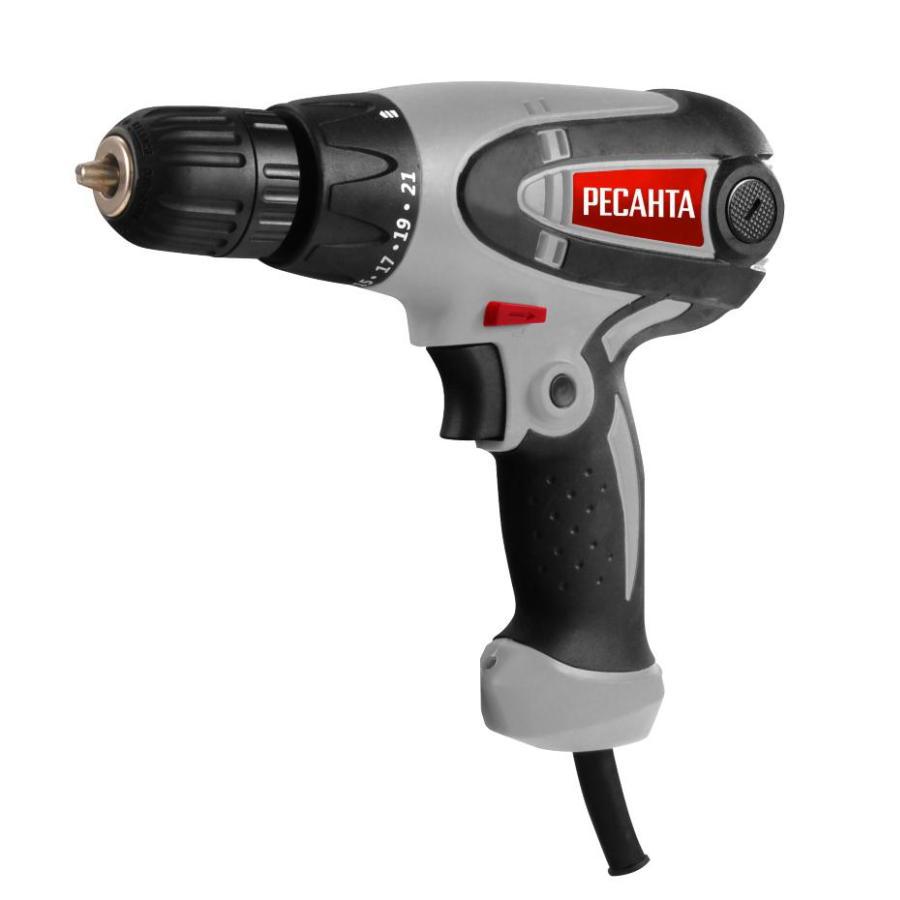 Изображение товара Дрель-шуруповерт сетевой Ресанта СШ-550-1 550Вт односкоростной