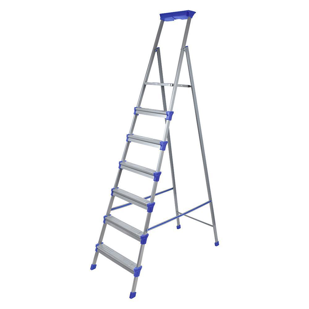 Изображение товара Стремянка стальная Ника 50054 на 7 ступеней с максимальной нагрузкой 120 кг