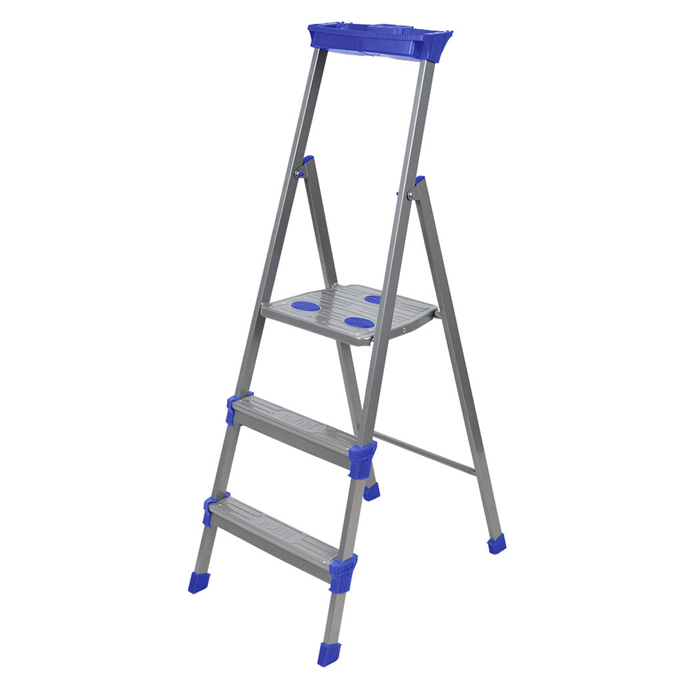 Изображение товара Стальная стремянка Ника 50053 с 3 ступенями максимальная нагрузка 150 кг