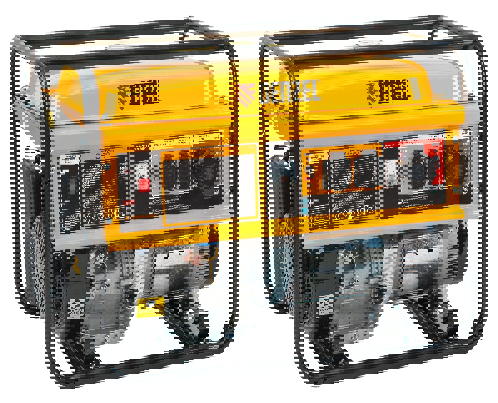 Изображение товара Бензиновый генератор Denzel GE 7900 мощностью 6.5 кВт