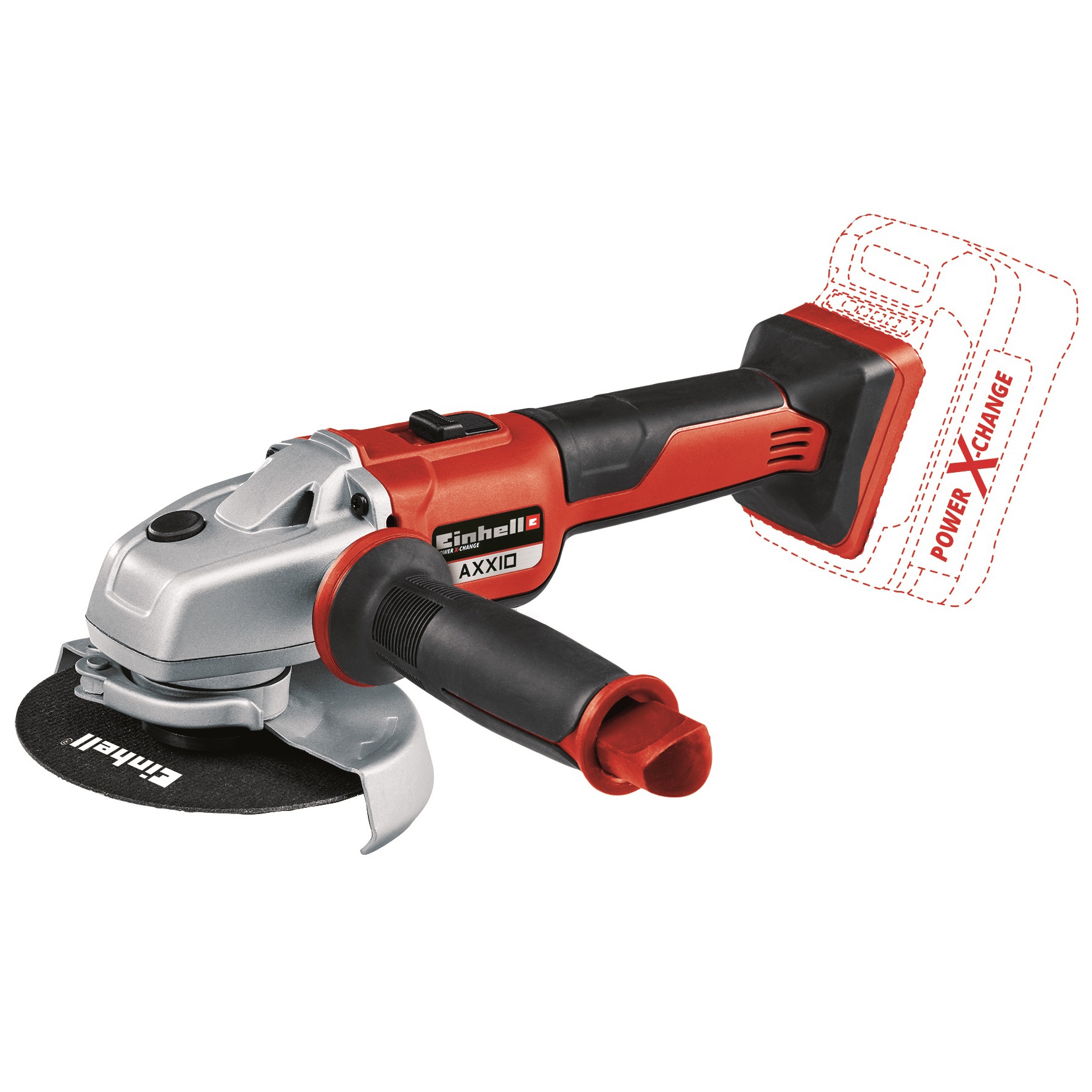 Изображение товара УШМ аккумуляторная бесщеточная Einhell Axxio 4431140, 18 В Li-Ion, 125 мм, без АКБ и ЗУ