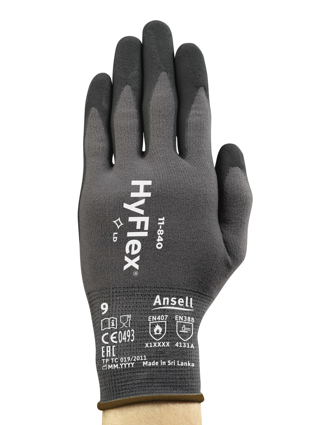 Изображение товара Перчатки нейлоновые Ansell 11-840-10, размер 10/XL, от механических повреждений