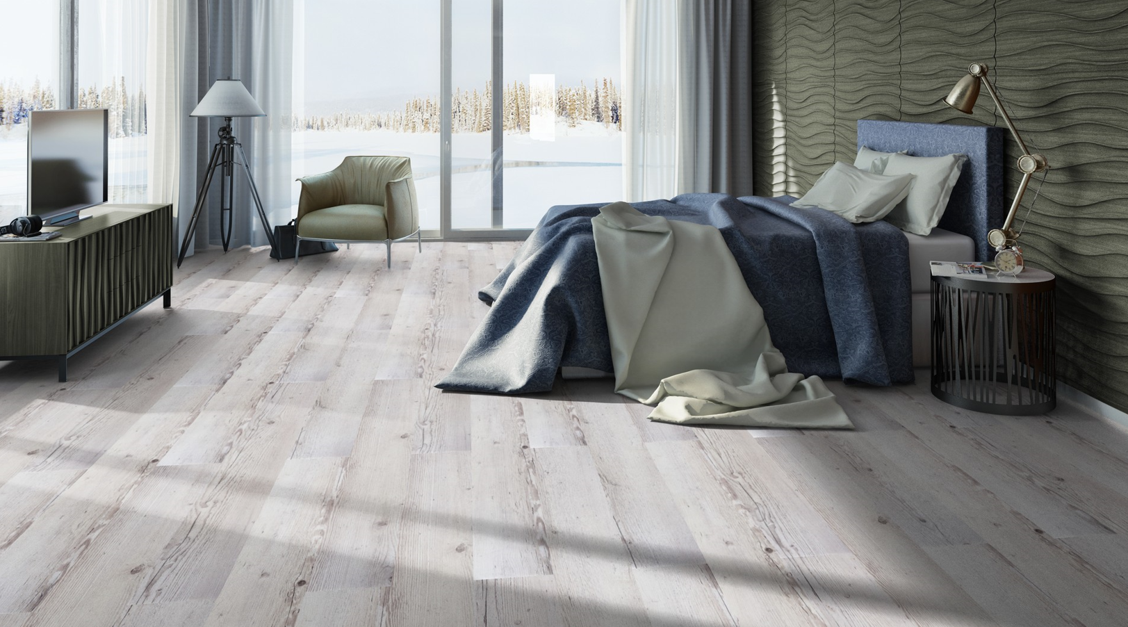 Изображение товара Ламинат Tarkett Robinson Ель Альпийская 33 класс 8мм 2.01 м² Серебро