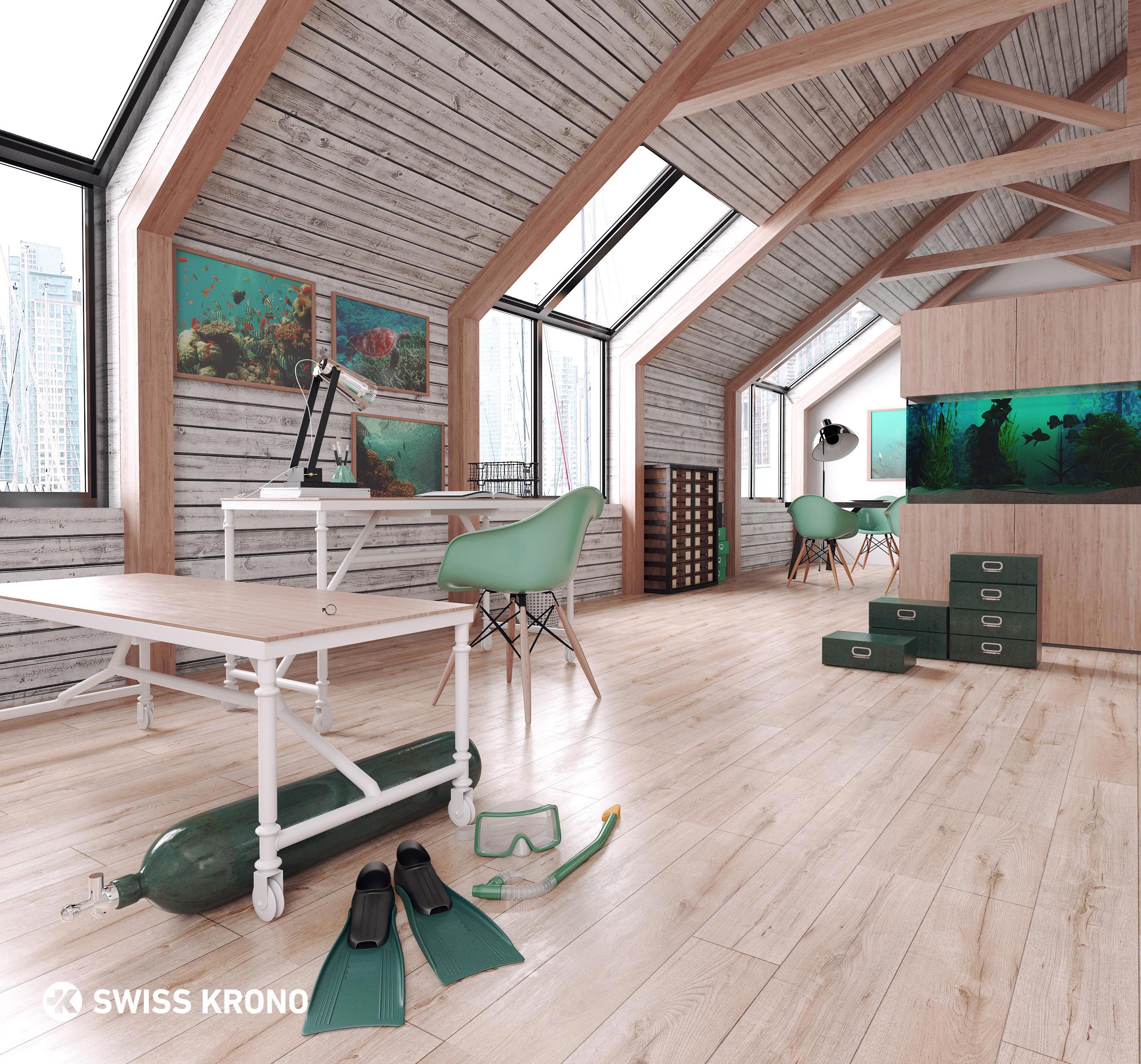 Изображение товара Ламинат Kronopol Marine Platinium Pacific Oak 32 класс 10 мм с фаской 1.53 м²