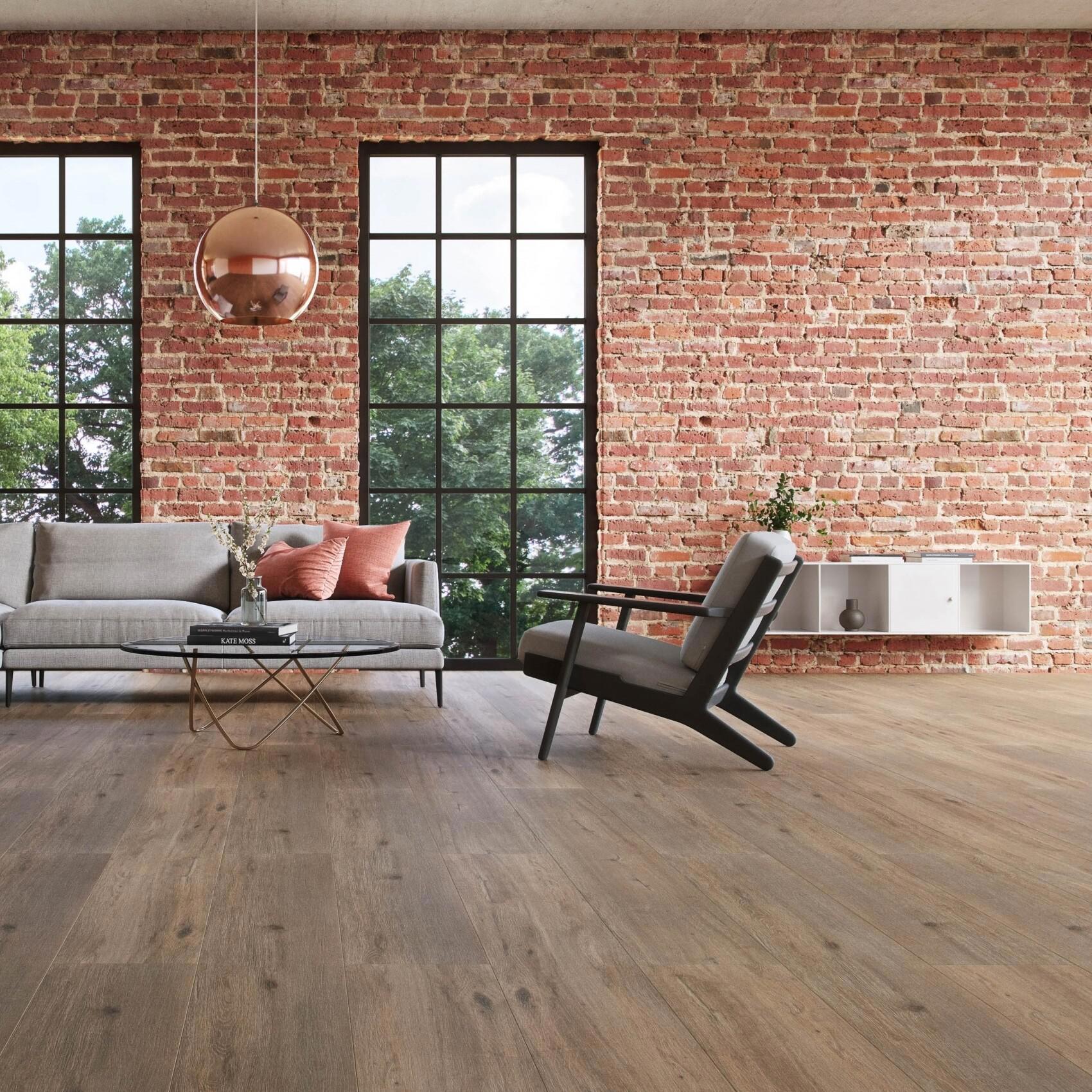 Изображение товара Ламинат Wineo Дуб Дикий Темно-Коричневый 33 класс влагостойкий 8 мм