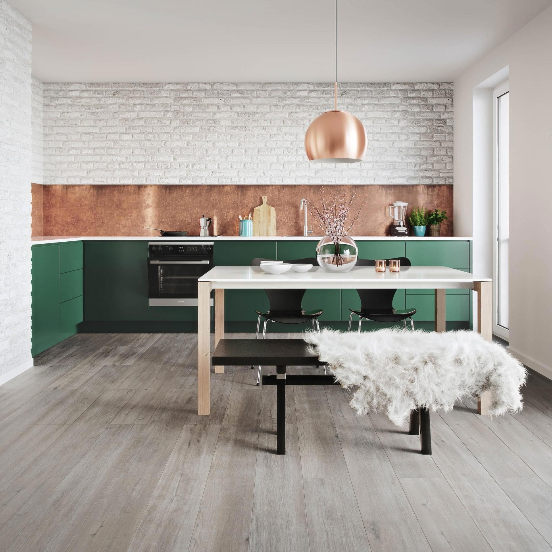 Изображение товара Ламинат Wineo Дуб Дикий Серый 33 класс влагостойкий 8 мм 2.26 м²