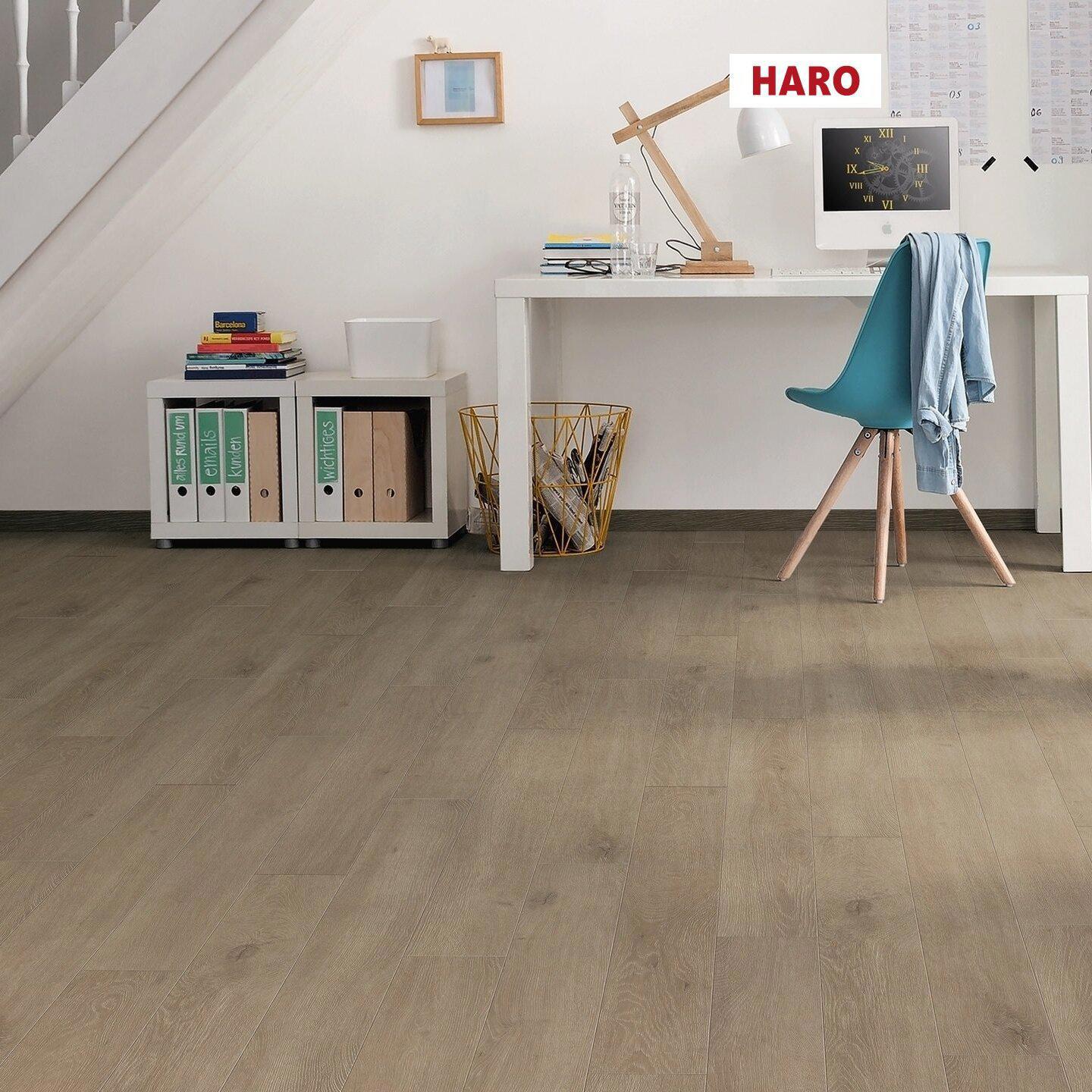 Изображение товара Ламинат Haro Дуб Венето Кремовый 32 класс 8 мм с фаской