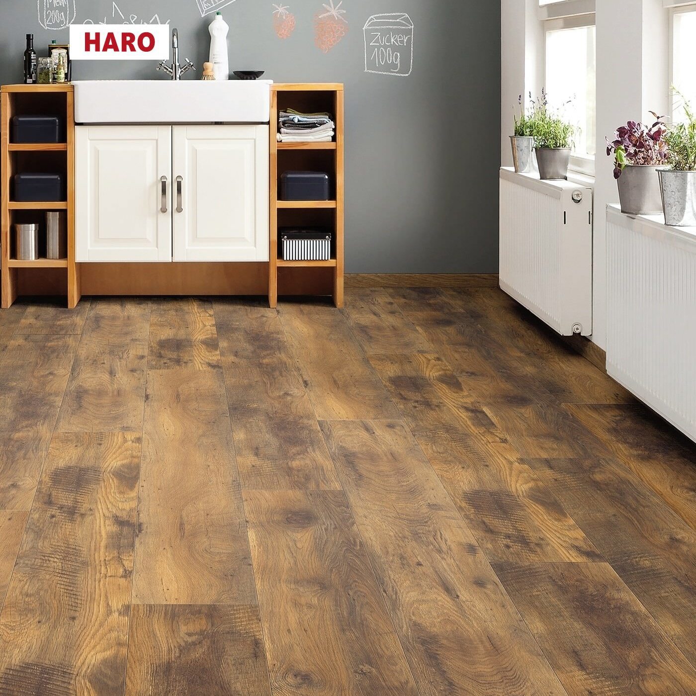 Изображение товара Ламинат Haro Дуб Альтхольц 32 класс 8 мм с фаской 2.68 м² Германия