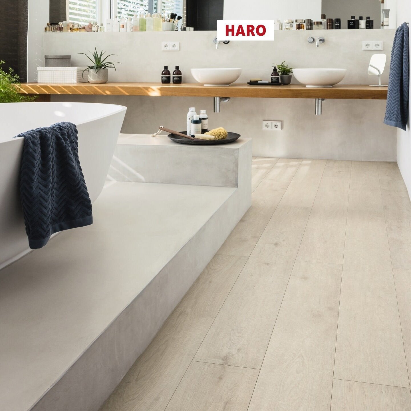 Изображение товара Ламинат Haro Дуб Сицилия Белый 33 класс толщина 8 мм с фаской 2.68 м²