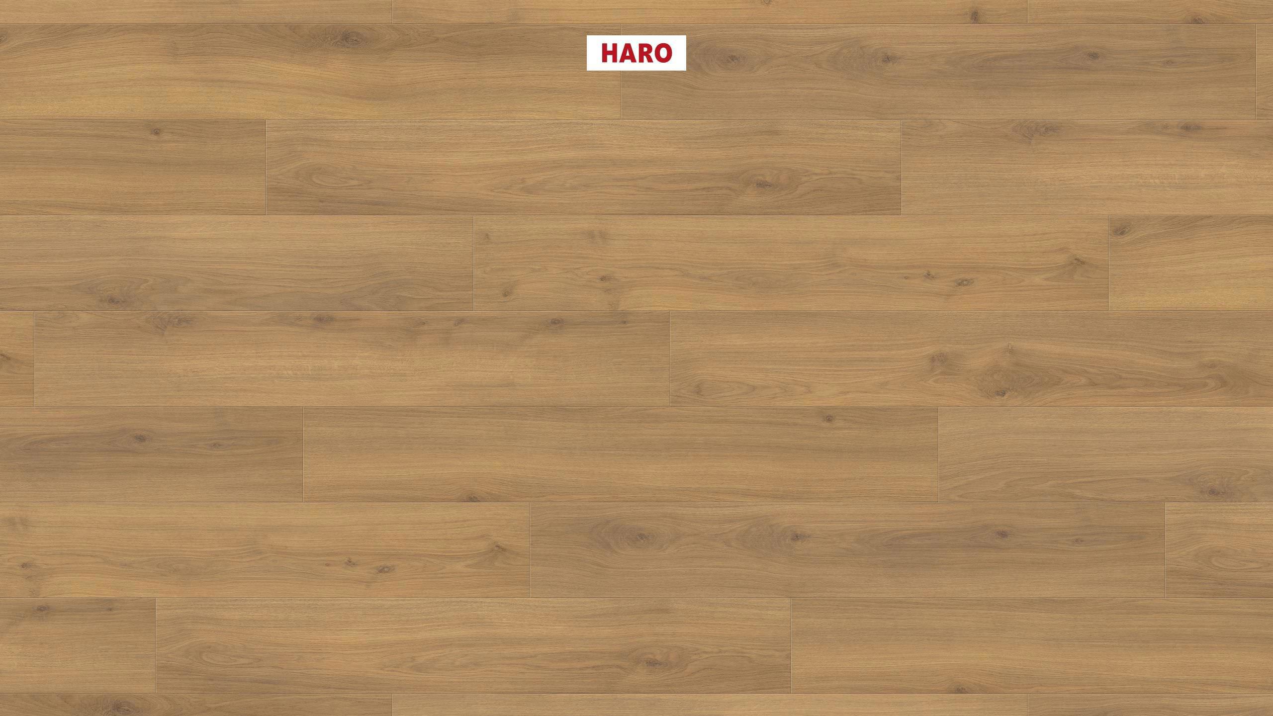 Изображение товара Ламинат Haro Tritty 100 Дуб Эмилия Медовый 8 мм 32 класс, фаска, Германия