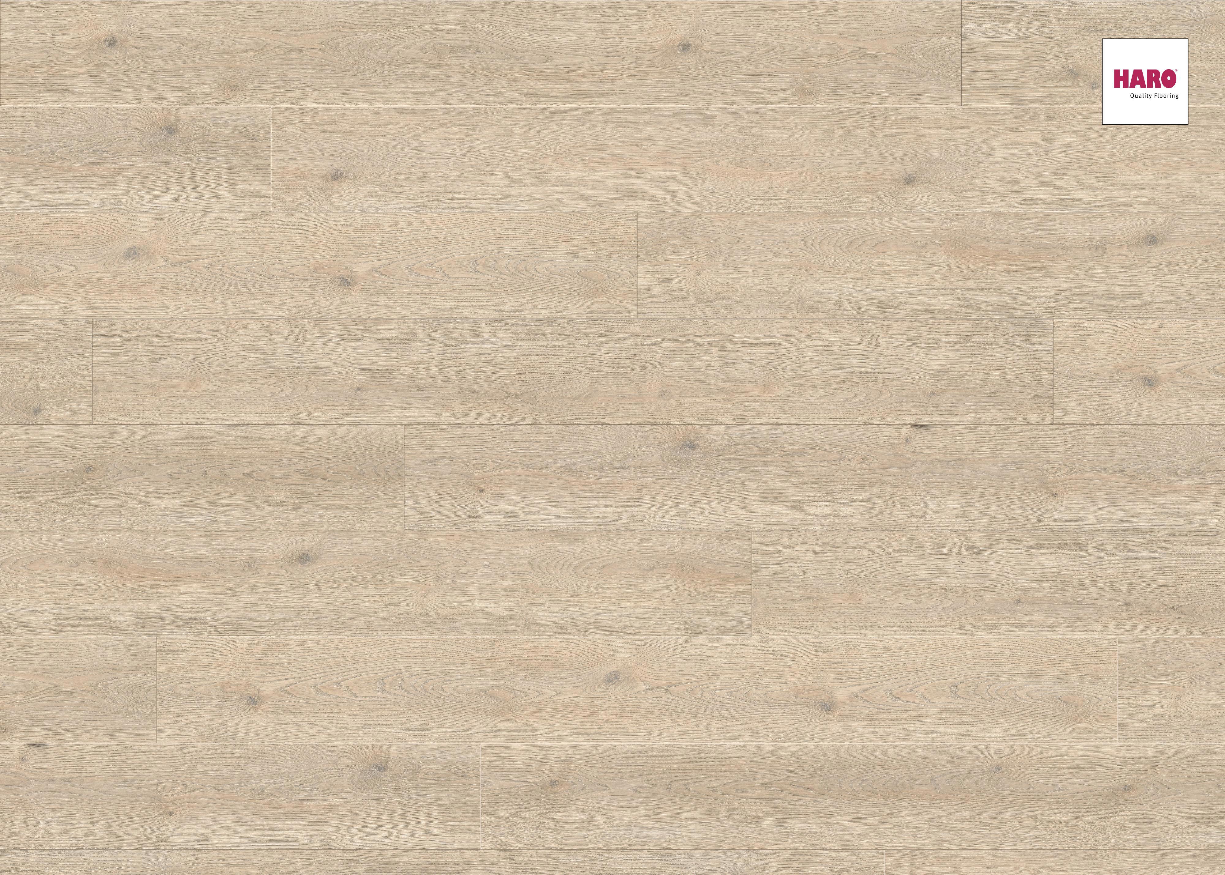 Изображение товара Ламинат Haro Дуб Контура Каменно-серый 32 класс 8 мм с фаской и системой Tуртly