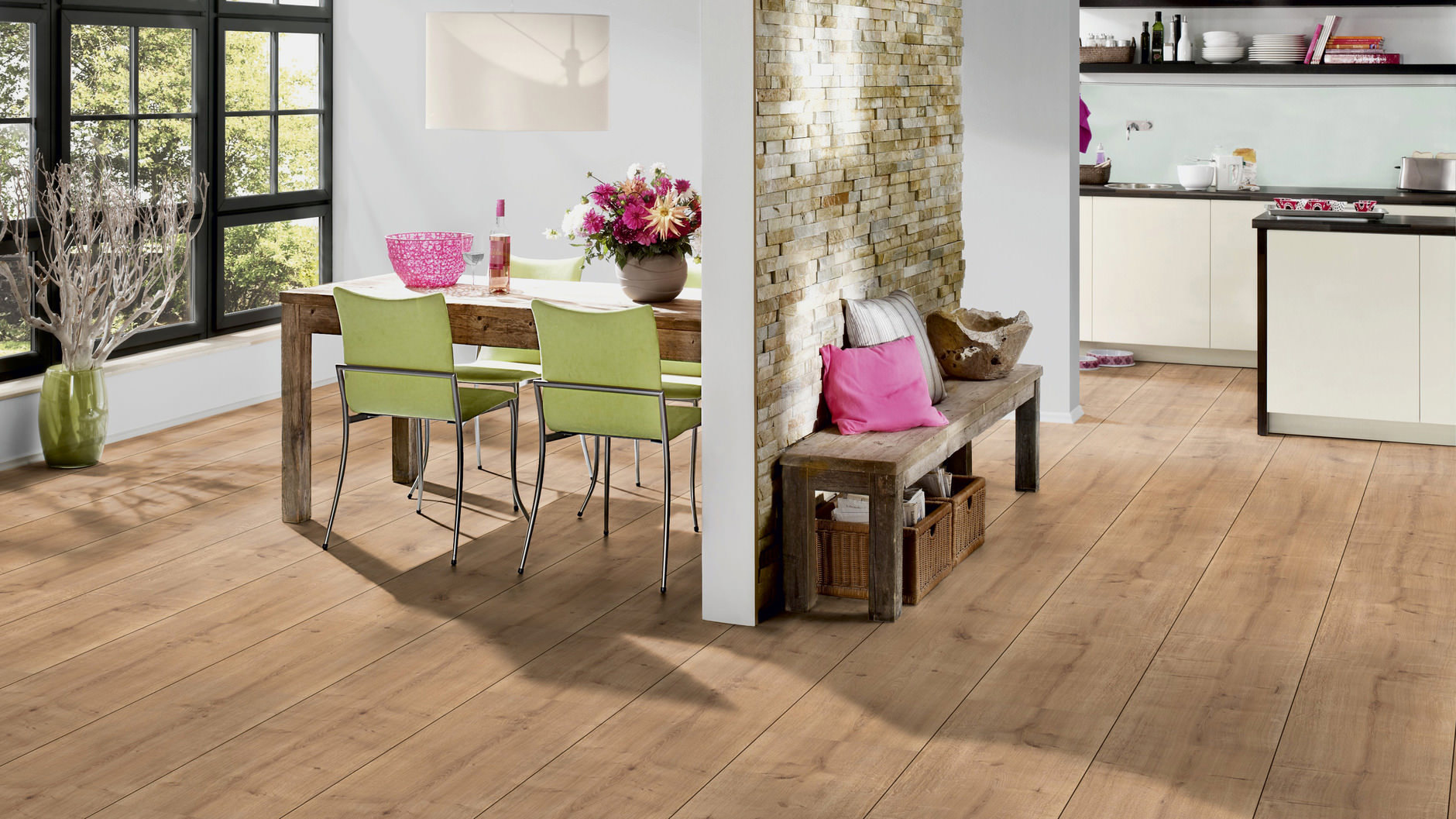 Изображение товара Ламинат Ter Hurne Trend Line Oak Cumberland Pale Brown 8 мм 32 класс фаска