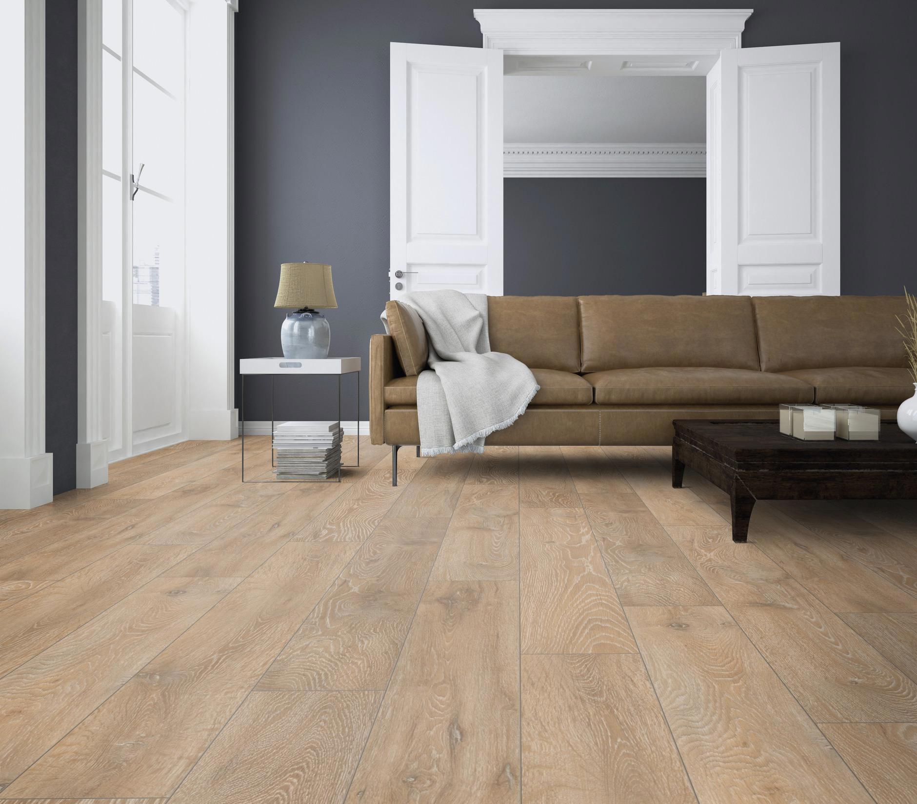 Изображение товара Ламинат Ter Hurne Дуб Пастельно бежевый 32 класс влагостойкий 10 мм 1.92 м²