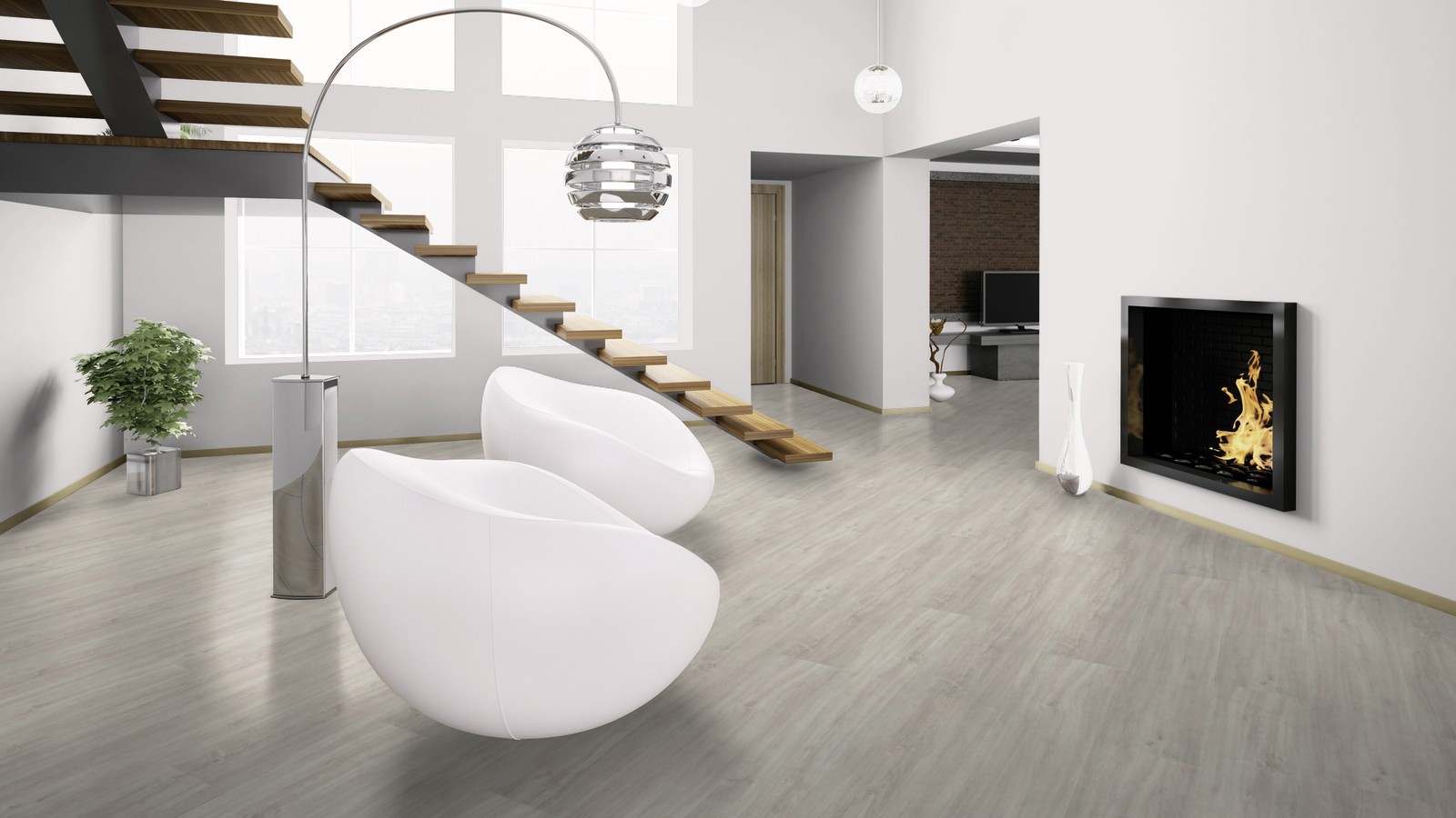 Изображение товара ПВХ плитка Wineo Wood XL Ambition Oak Calm 31 класс толщина 9 мм 4.24 м2