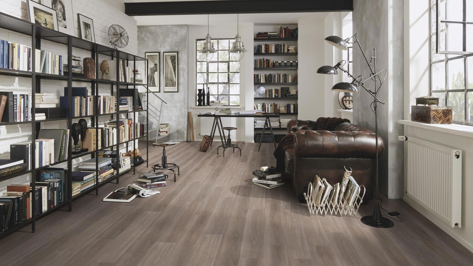 Изображение товара ПВХ плитка Wineo Wood Spirit Oak Silver 2 мм влагостойкая с замком 3.89 м²