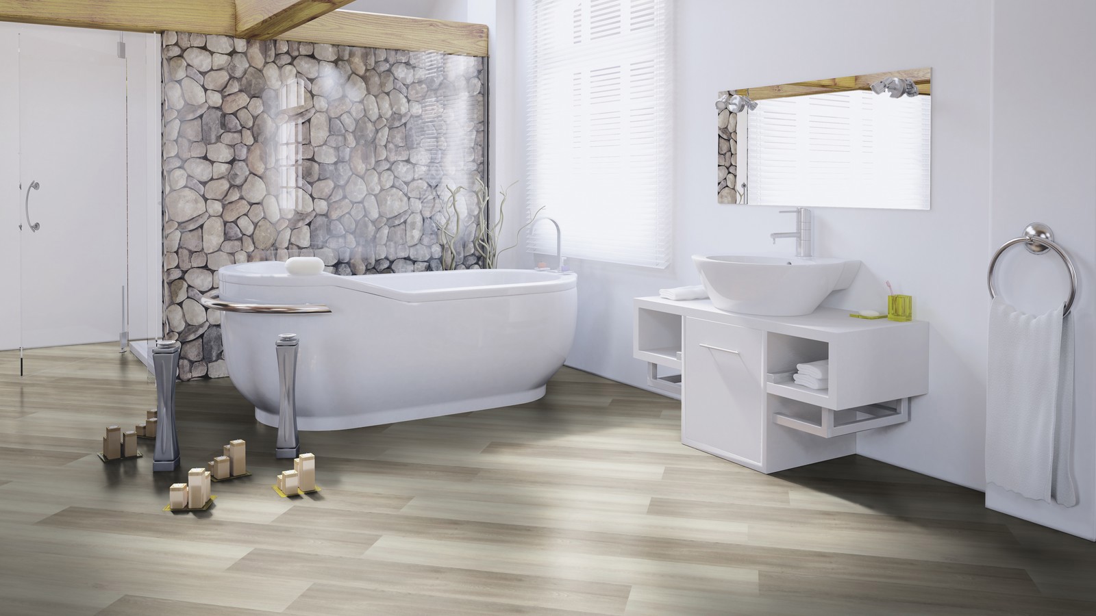 Изображение товара ПВХ плитка Wineo Wood Eternity Oak Grey, 2 мм, 3.89 м², класс 31, влагостойкая