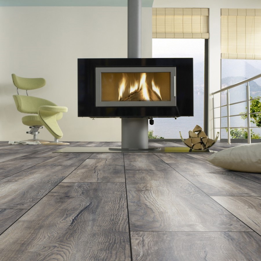 Изображение товара Ламинат Kronotex Robusto 33 класс толщина 12 мм с фаской 1.29 м² серый под дерево