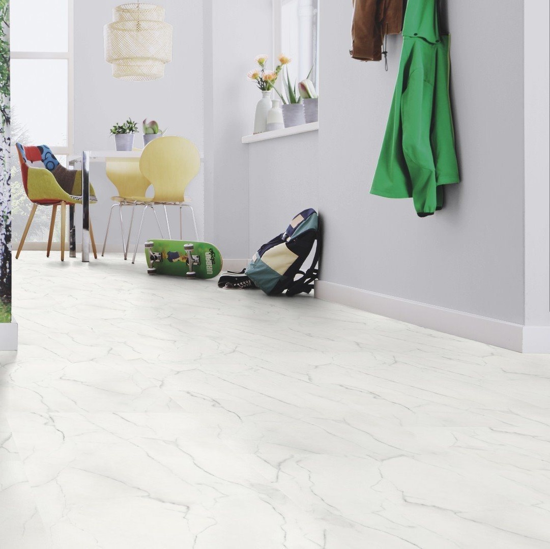 Изображение товара Полууретановая плитка WINEO stone XL White Marble 43 класс 2.5 мм 5 м²