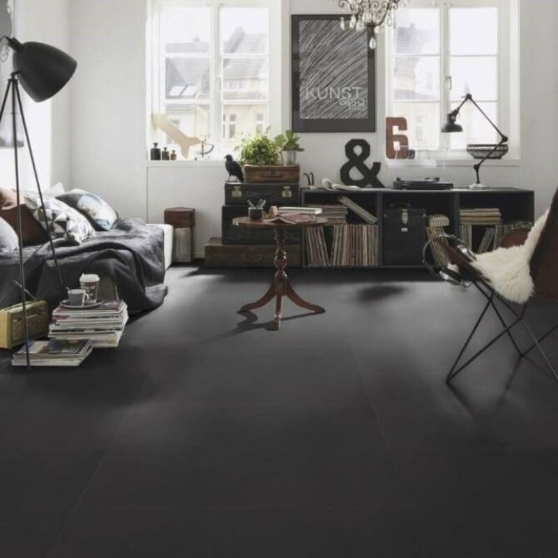 Изображение товара LVT Плитка Wineo tile XXL Плитка черная 42 класс толщина 2.5 мм 5.02 м², цена за упаковку
