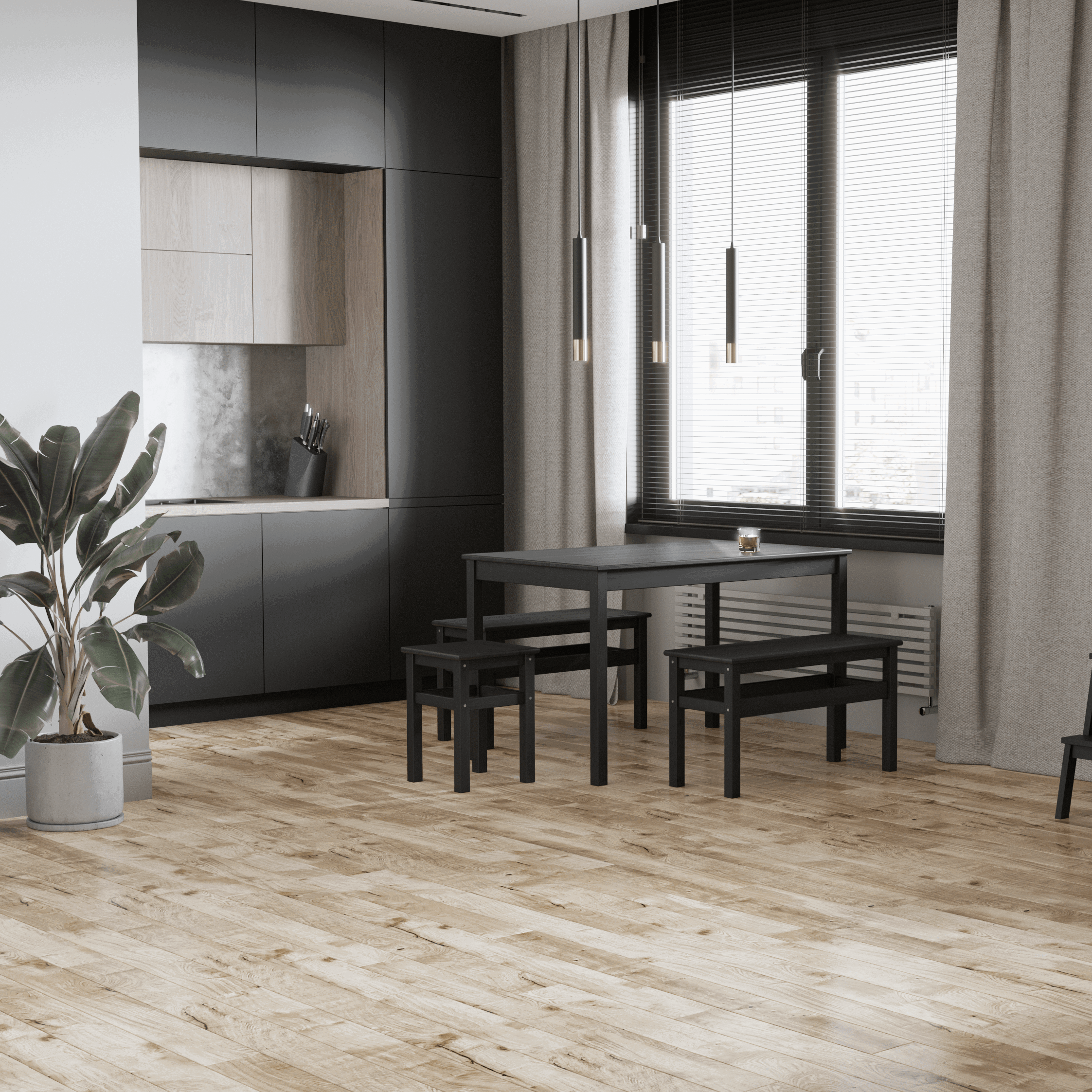 Изображение товара Массивная доска Сибирская береза 401 23 класс, 19 мм с фаской, 1.21 м²