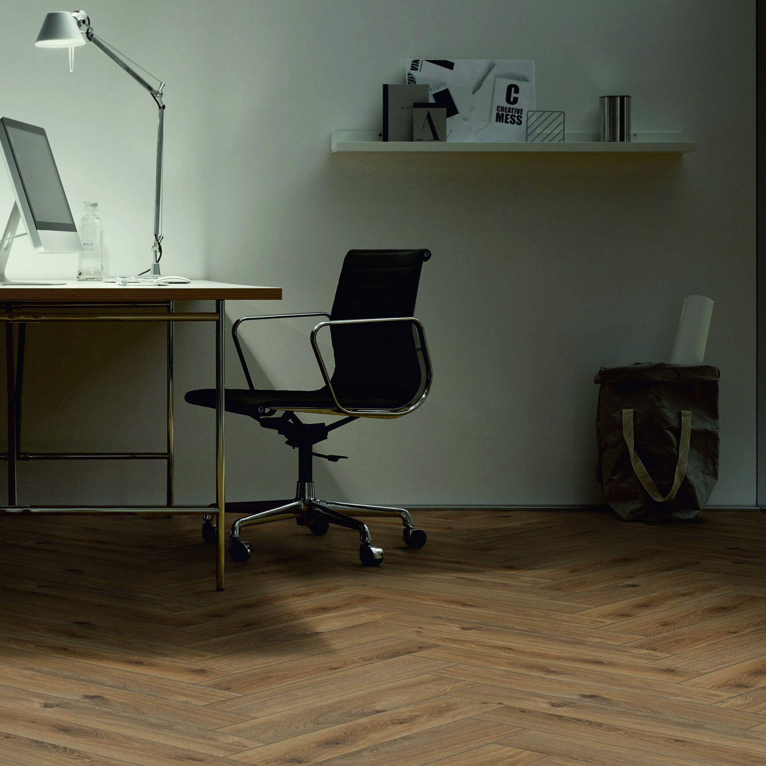 Изображение товара Ламинат Herringbone Edition Дуб Кондоминимум 33 класс влагостойкий с фаской 0.88 м²