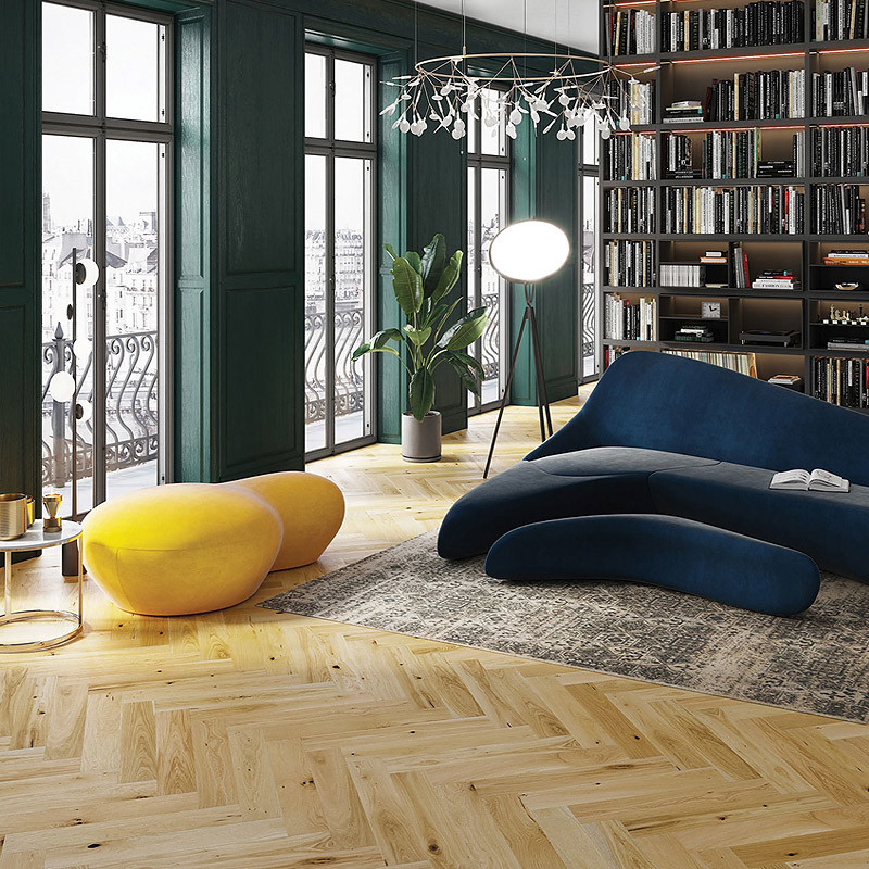 Изображение товара Паркетная доска Barlinek Дуб Grand Canion Herringbone 14 мм с фаской 0.61 м²