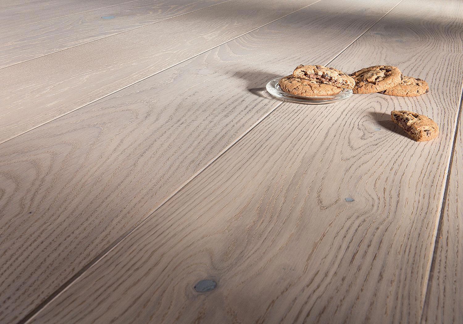 Изображение товара Паркетная доска Barlinek Дуб BISCUITS Grande 14 мм, 23 класс, фаски, натуральный цвет