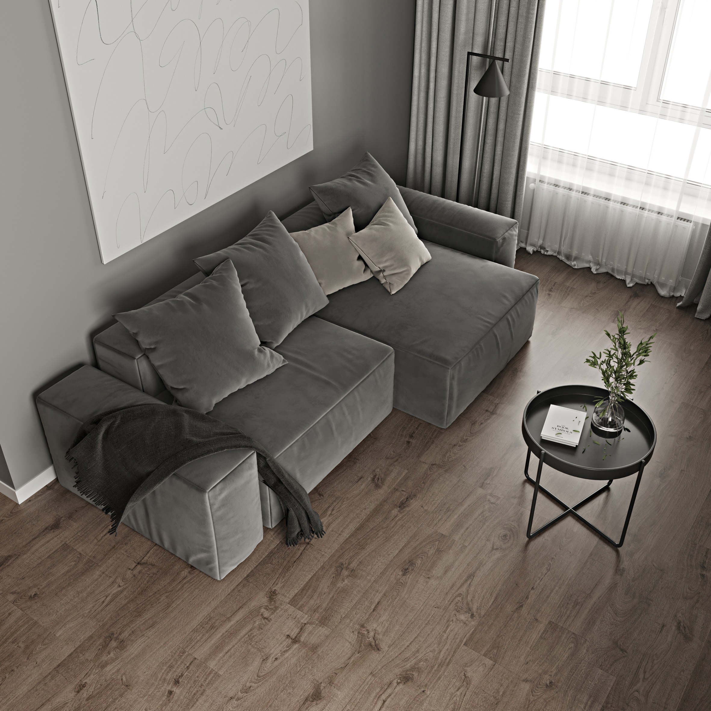 Изображение товара SPC плитка UniQuarz Дуб-Палми 43 класс водостойкая и износостойкая 3.6 мм